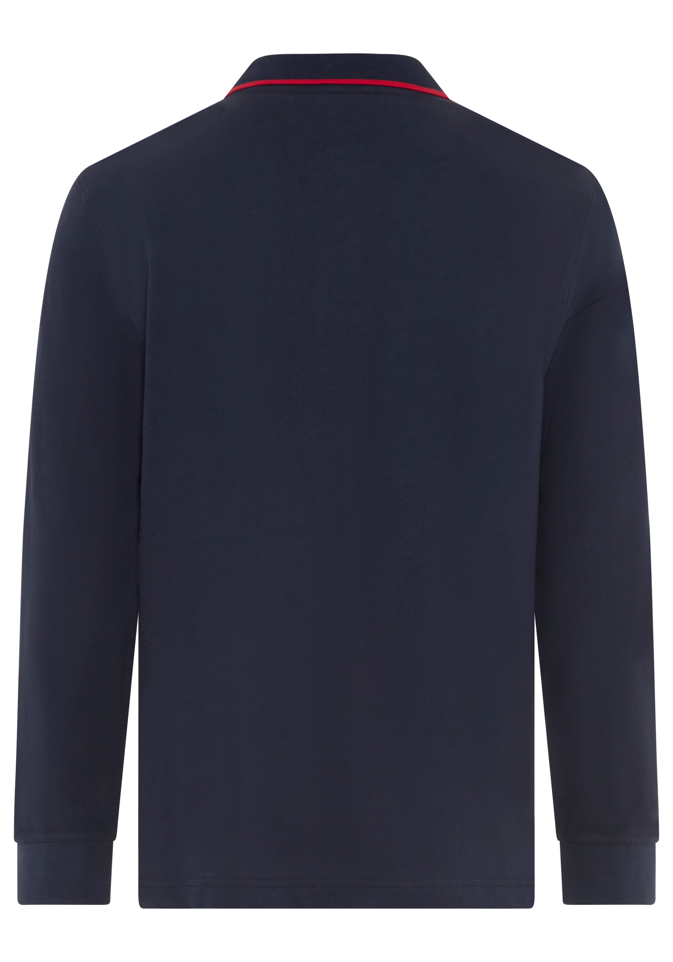 DELMAO Polo à manches longues »Neue Kollektion!« schmale Passform, Langarm, unifarben, mit Polokragen