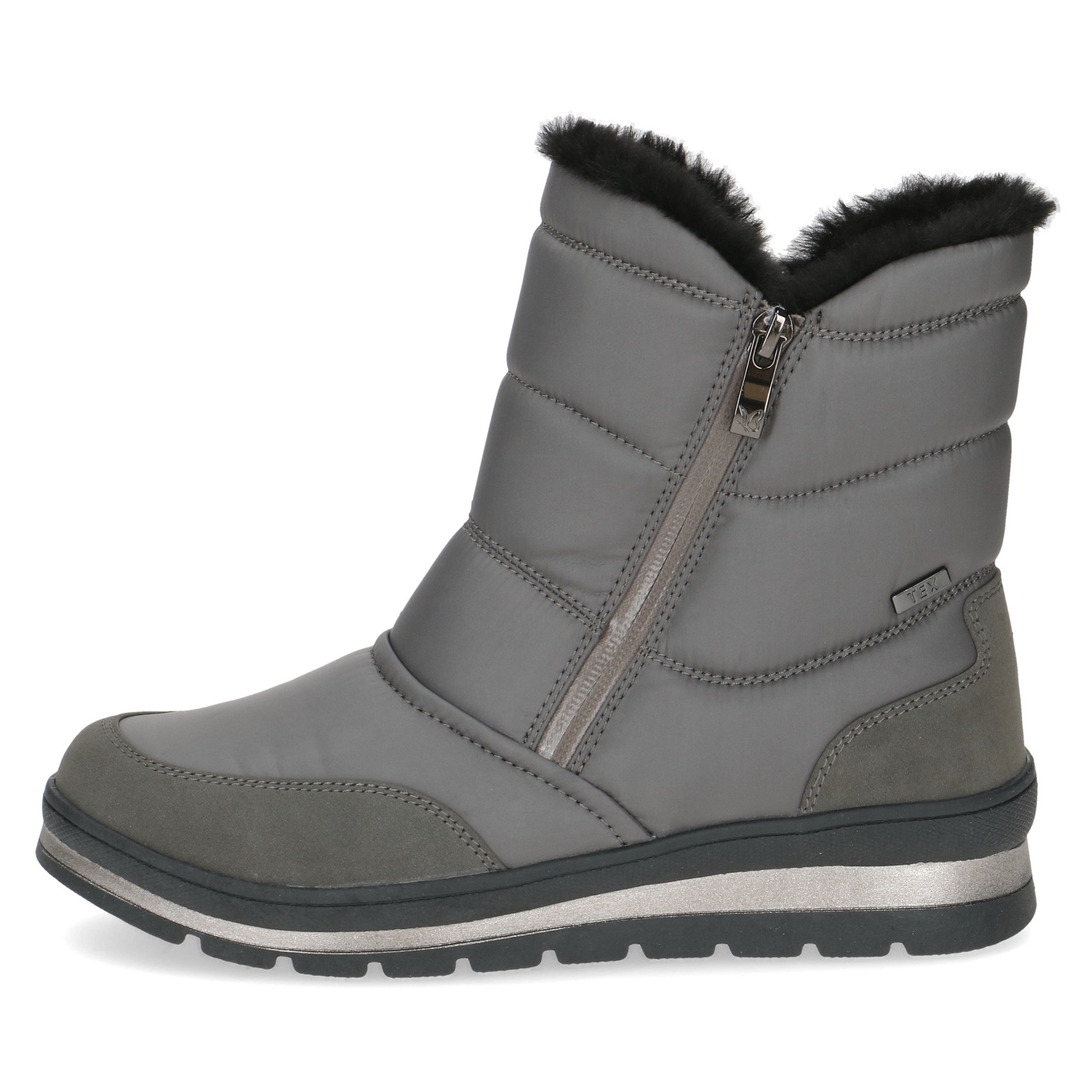 Caprice Bottes de neige  , talon compensé, bottines outdoor, bottines courtes avec bord en fausse fourrure