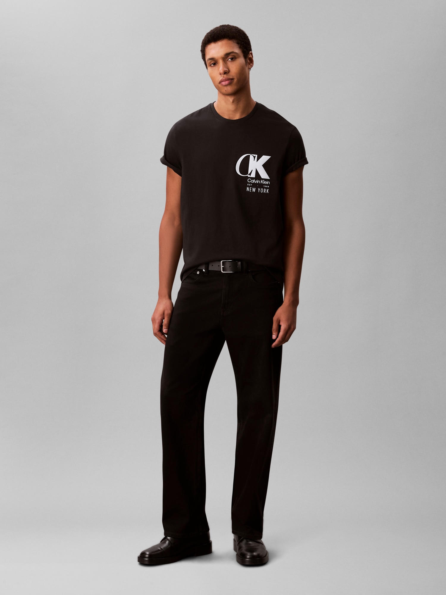 Calvin Klein T-Shirt »SS 20S EU CK OVERLAP GRAPHIC TEE« Mit Rundhalsausschnitt, regular fit