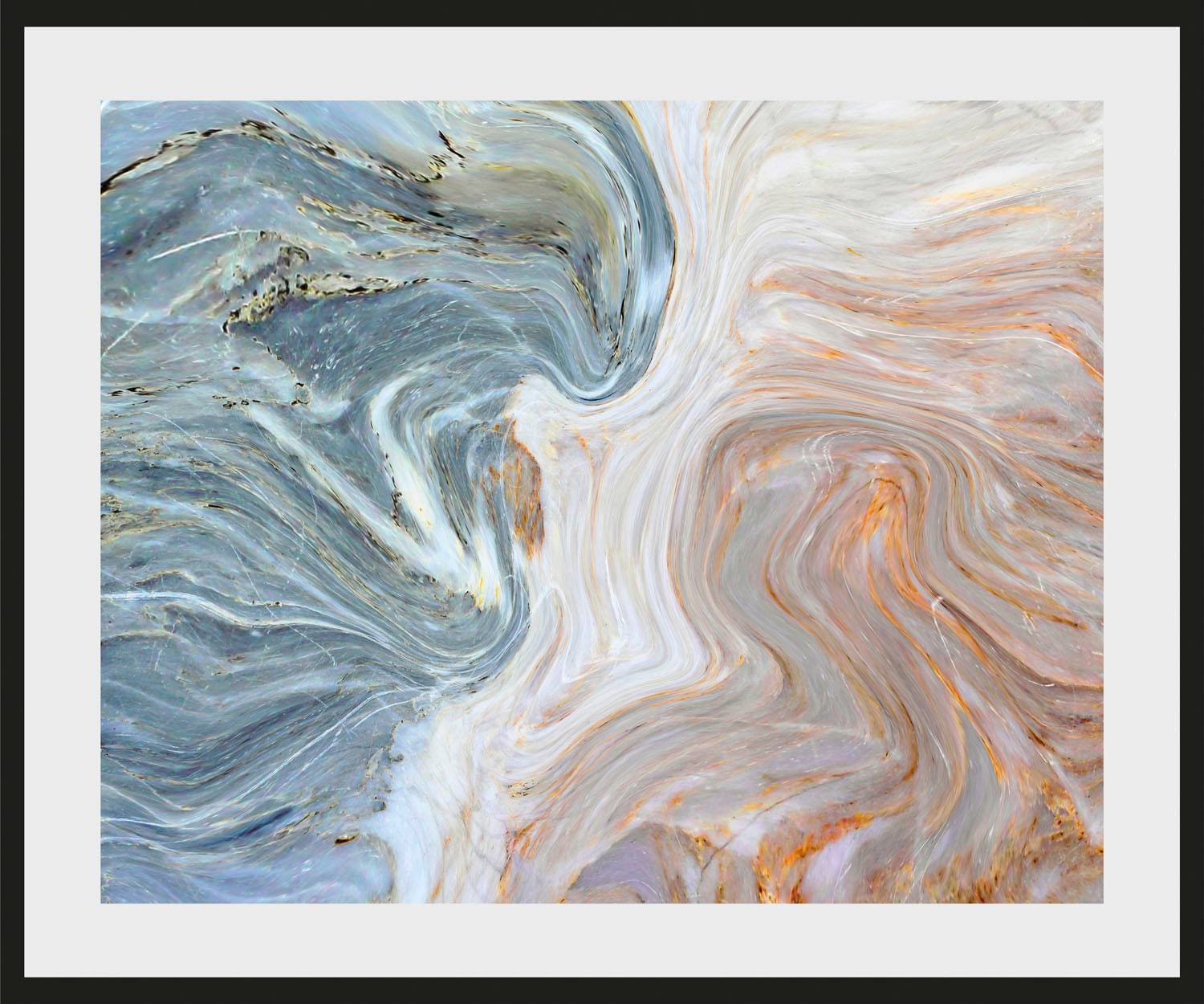 queence Bild »Baltasar« Abstrakt | Gemälde | Kunst | Marmor 1 Stk. tlg. HD Premium Poster-Druck inkl. Holzrahmen