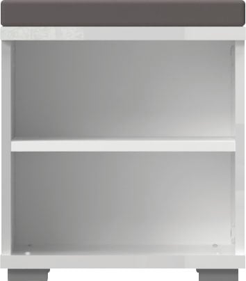 GOODproduct Banc à chaussures »Piano, Sitzbank inkl. Polsterkissen« (H/L/P) : 53/46/35 cm,  Vernis UV, haute brillance, fonction soft-close