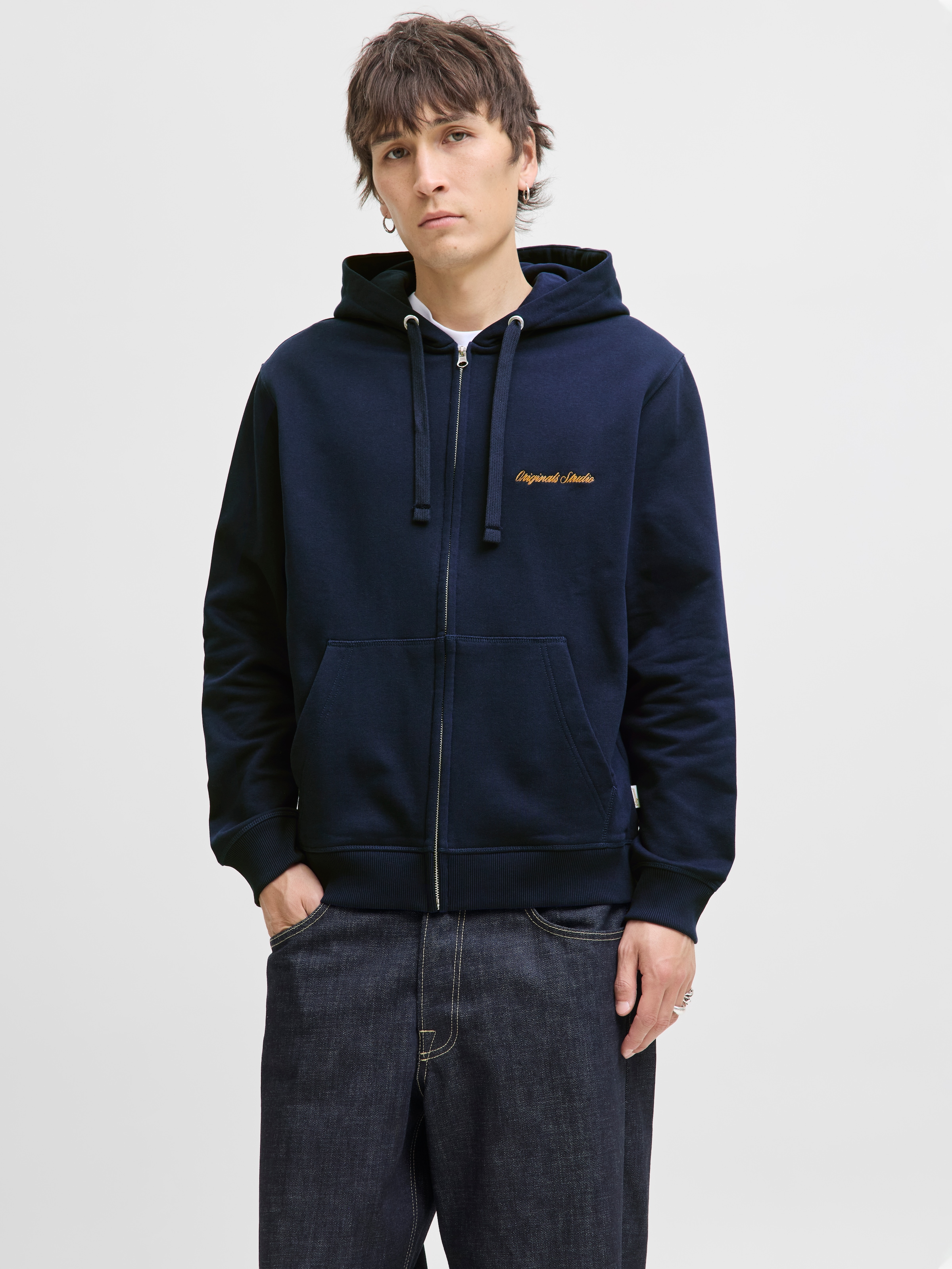 Jack & Jones Kapuzensweatshirt »JORNORREBRO EMB SWEAT ZIP HOOD NOOS«, mit Stickerei
