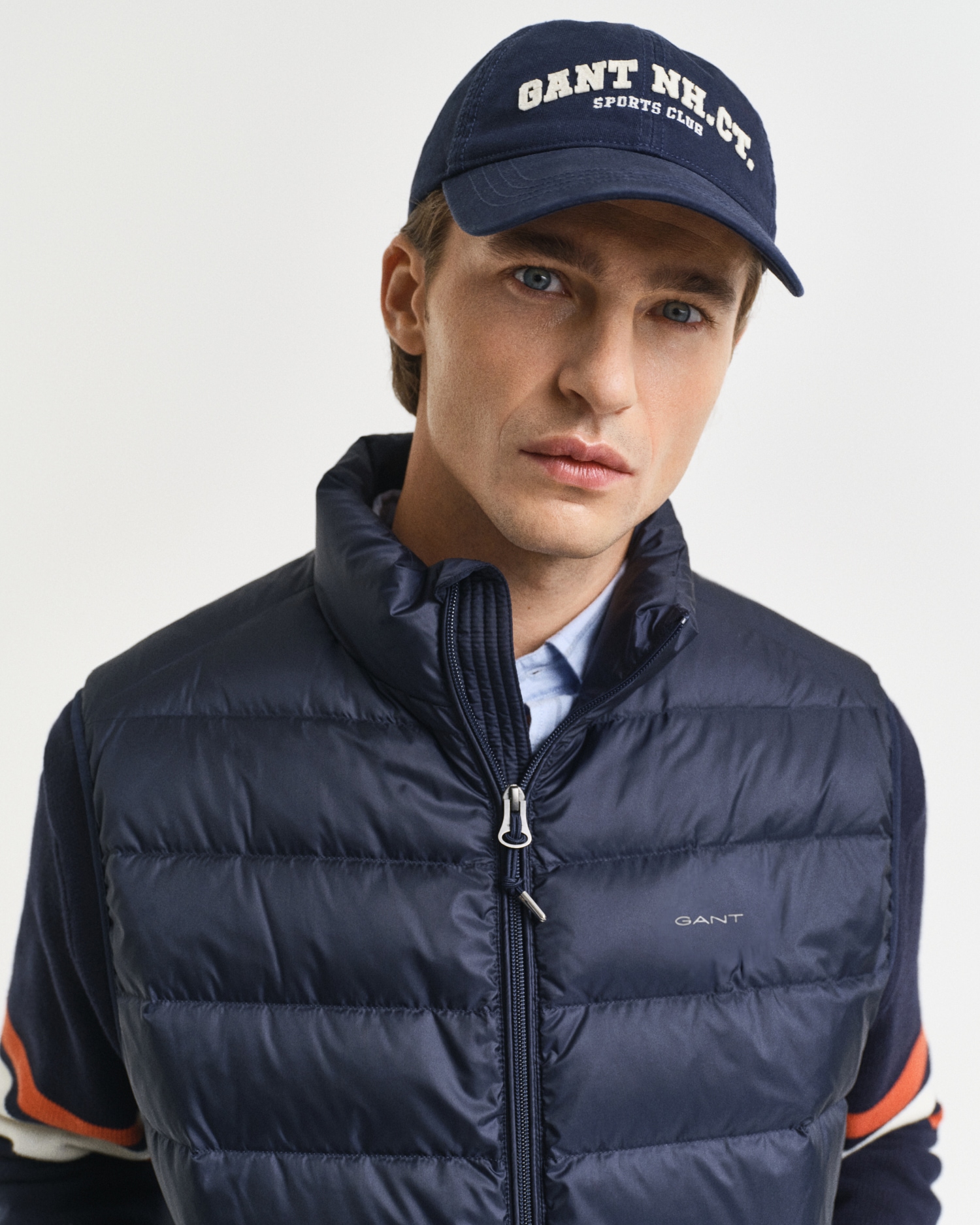 Gant Gilet matelassé »LIGHT DOWN VEST« Stehkragen, leicht, 2-Wege Reissverschluss