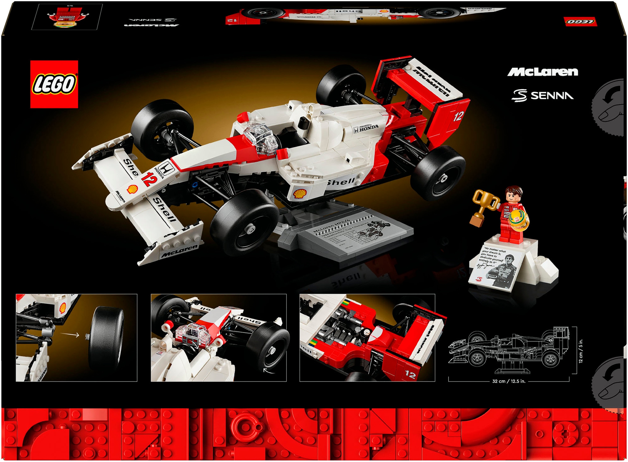 LEGO® Konstruktionsspielsteine »McLaren MP4/4 & Ayrton Senna (10330), LEGO® Icons« Made in Europe