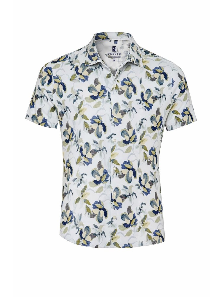 DESOTO Chemise à manches courtes »Casual Kent 1/2« chemise en jersey, col Kent, coupe slim
