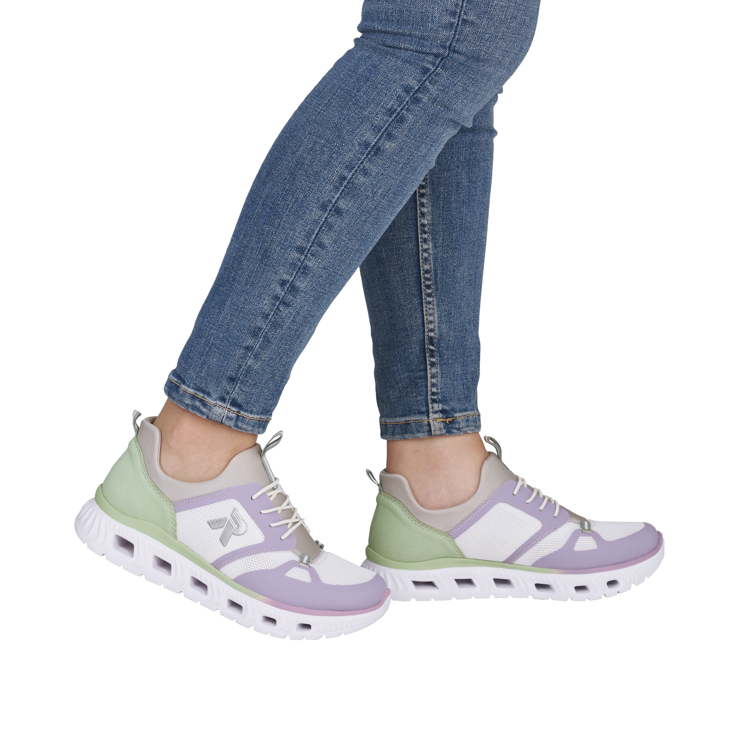 Rieker Baskets slip-on  Mocassin, sneaker décontracté, chaussure basse avec semelle intérieure MemoSoft