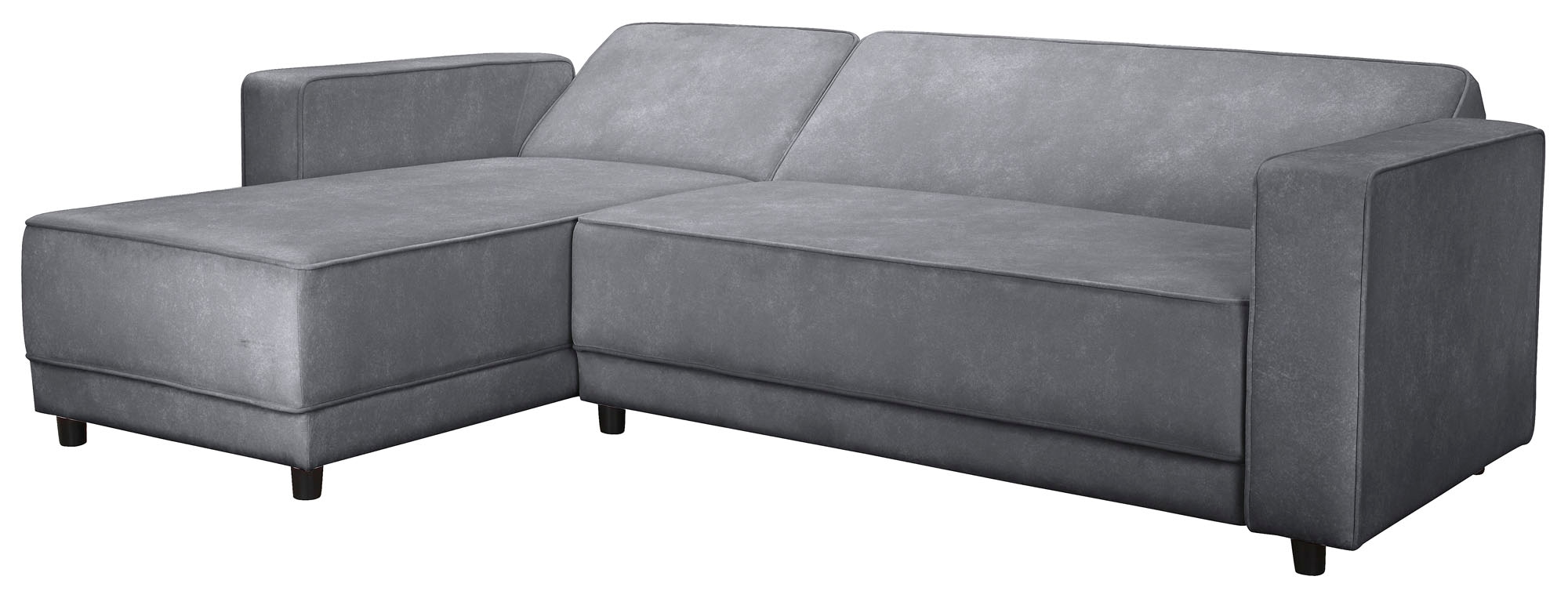 Dorel Home Canapé d'angle »Allie Schlafsofa 230 cm mit Relaxfunktion in der Rückenlehne« Schlaffunktion (108/194,5cm), trendiger Cord o. pflegeleichter Velours