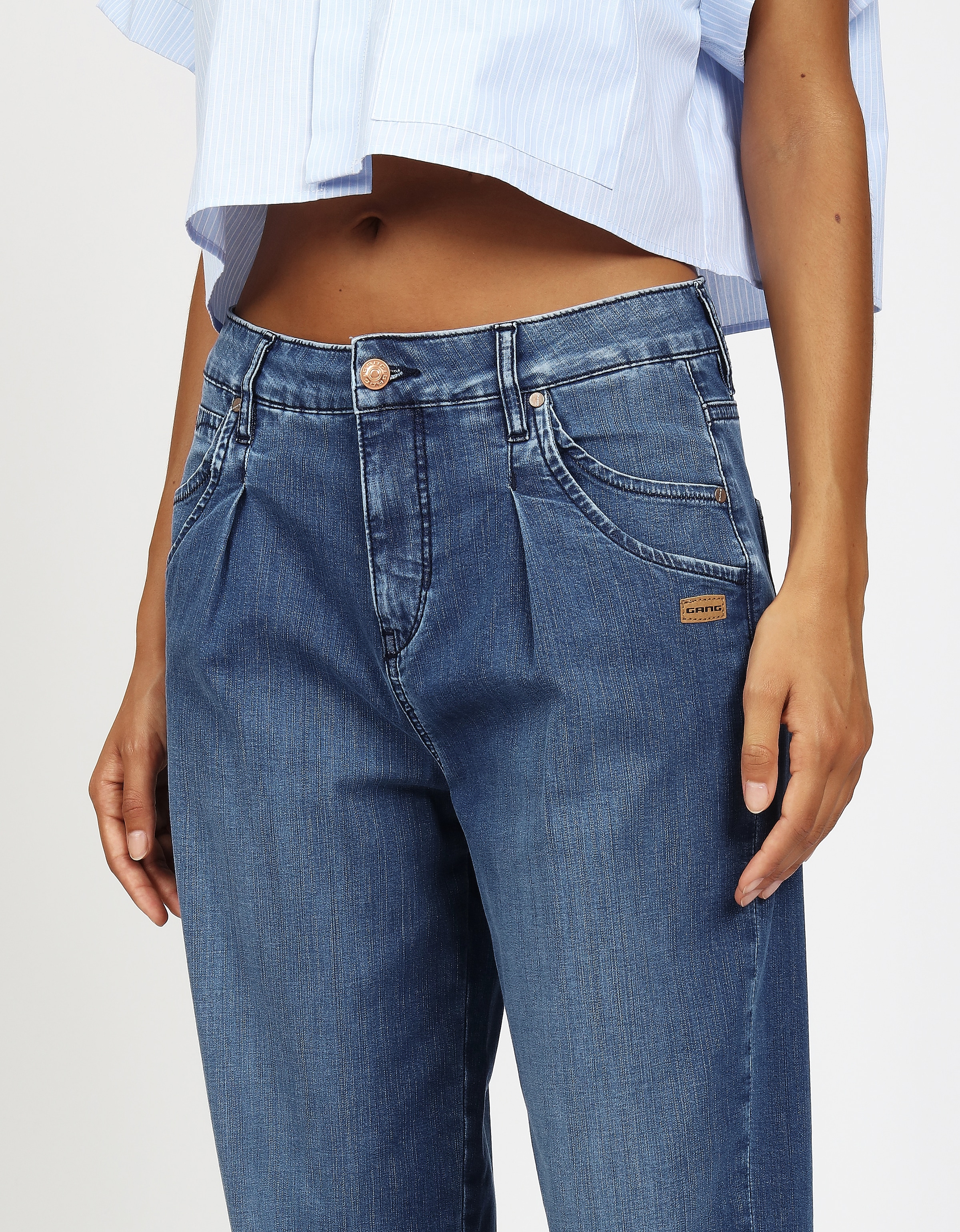 GANG Jeans taille haute »94IVY« mit hohem Stretch-Anteil, O-Shape