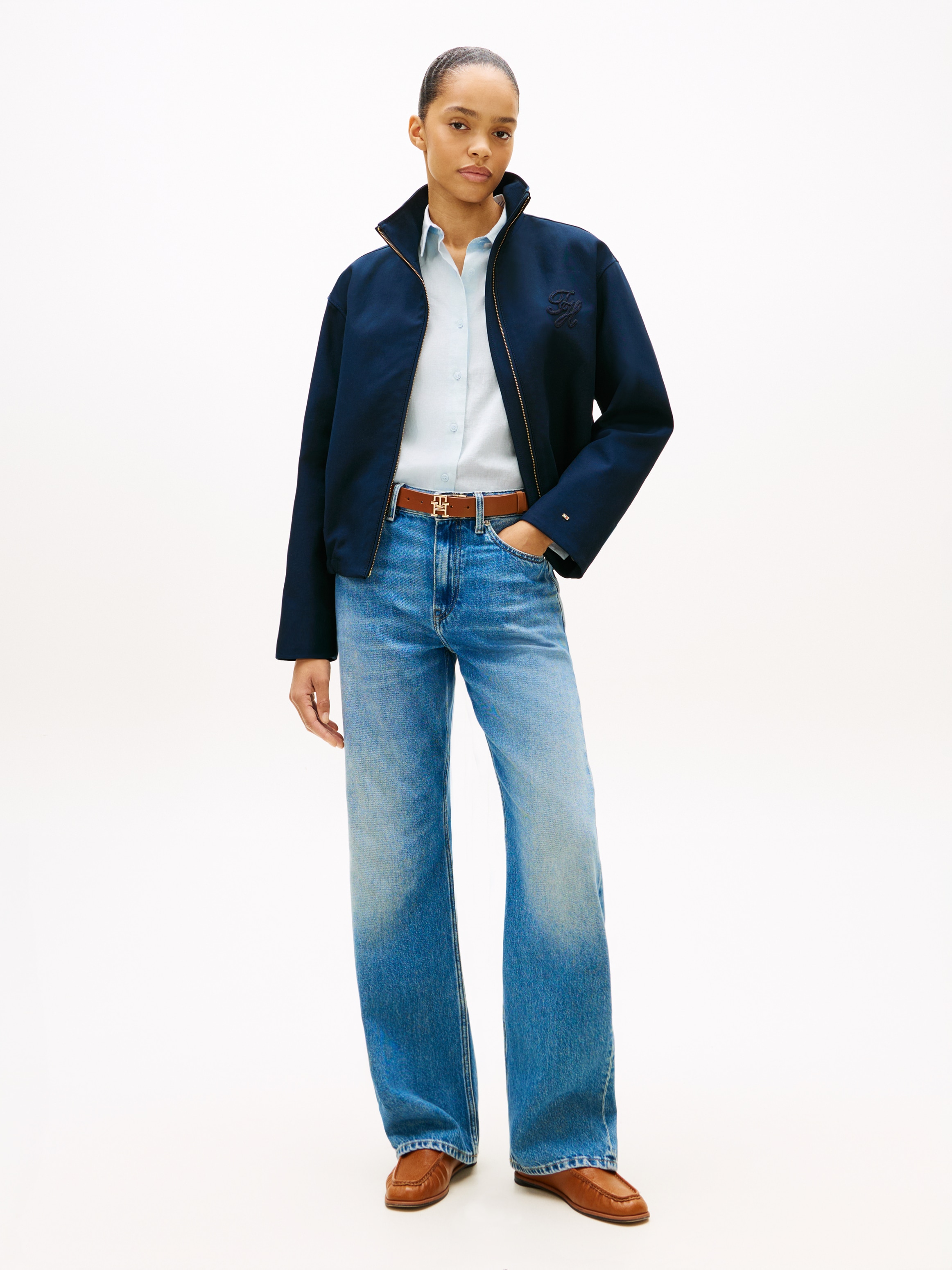 Tommy Hilfiger Veste bomber »TH COTTON BOMBER« mit Reissverschluss