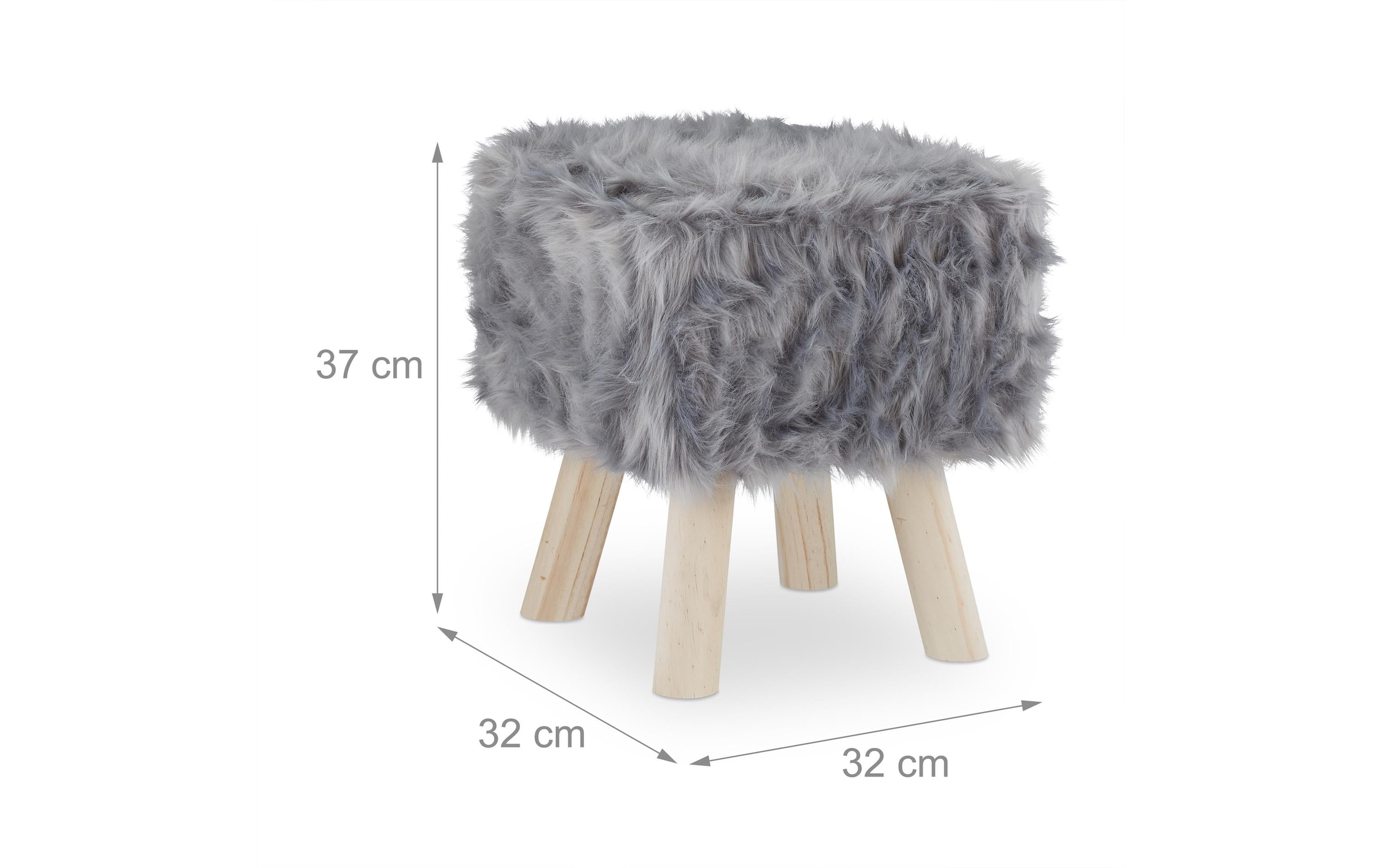 relaxdays Tabouret »37 x 32 x 32 cm« Sitzhocker