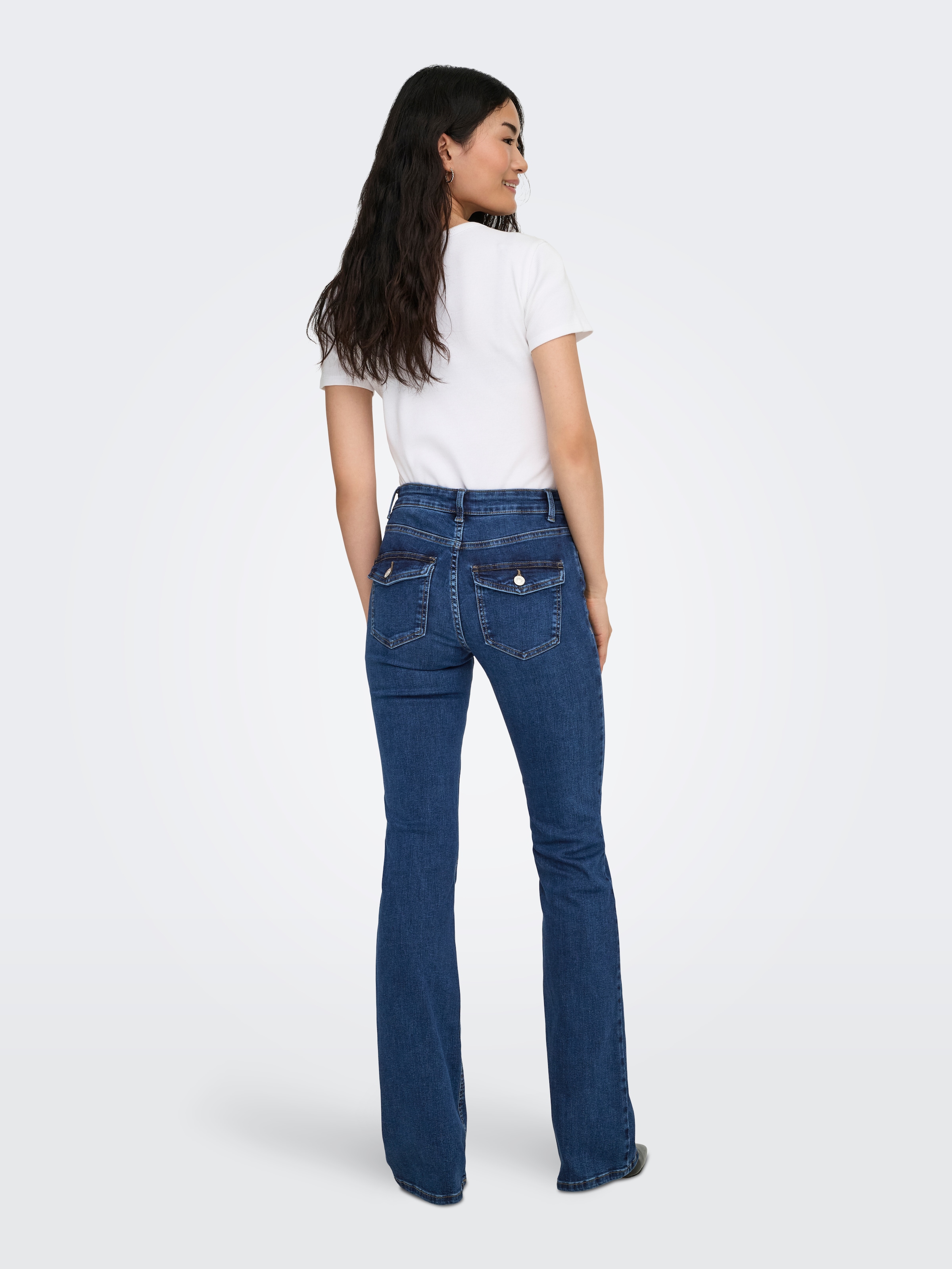 ONLY Jeans bootcut »ONLBLUSH MW B-POC FLARED DNM PIM134 NOOS«