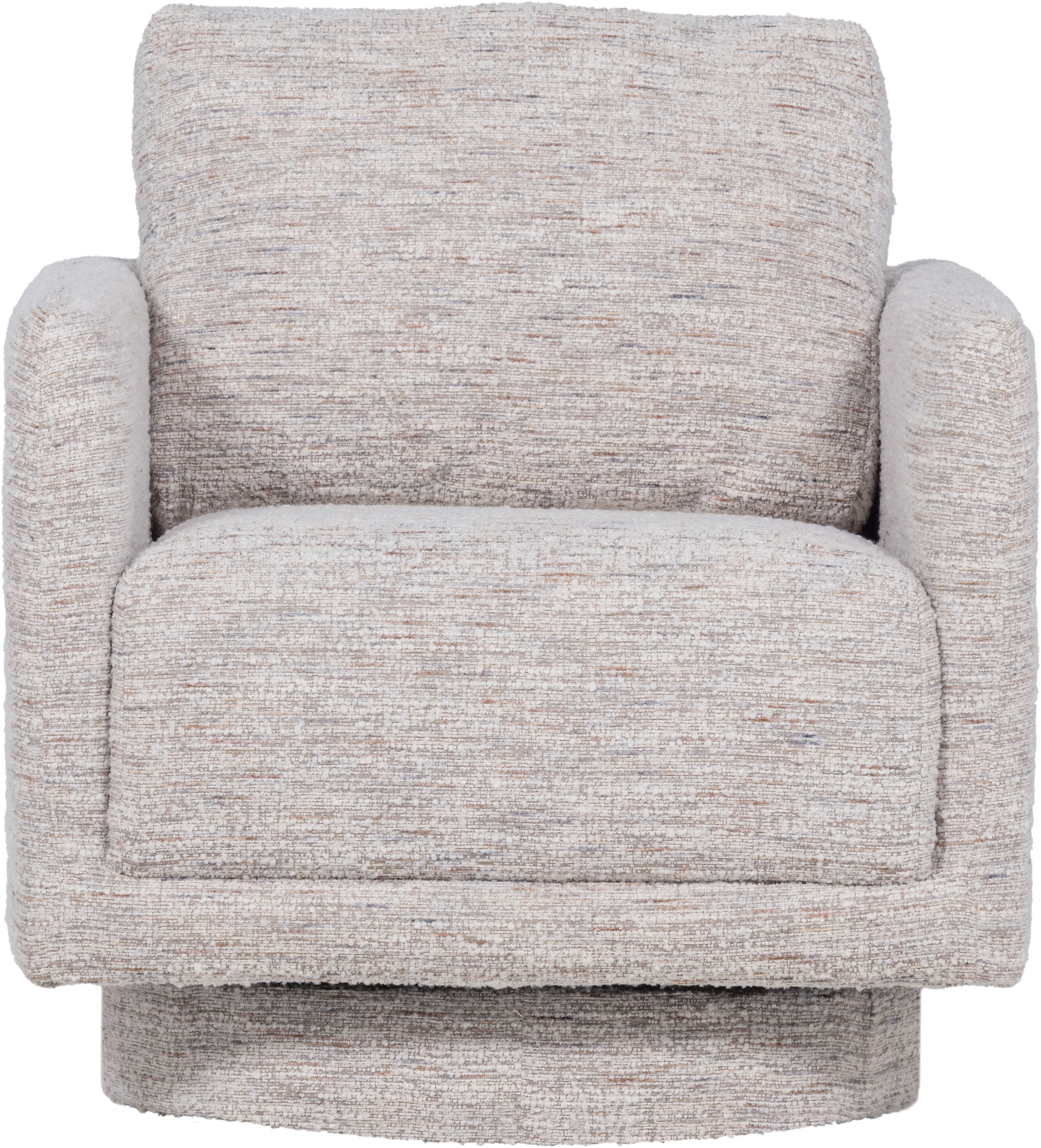 WOOOD Fauteuil pivotant »Oska mit Sizz-Melange-Bezug und Drehmechanismus B 78 x T 79 x H 64 cm« Haute résistance à l'usure, capacité de charge 130 kg, accoudoirs intégrés
