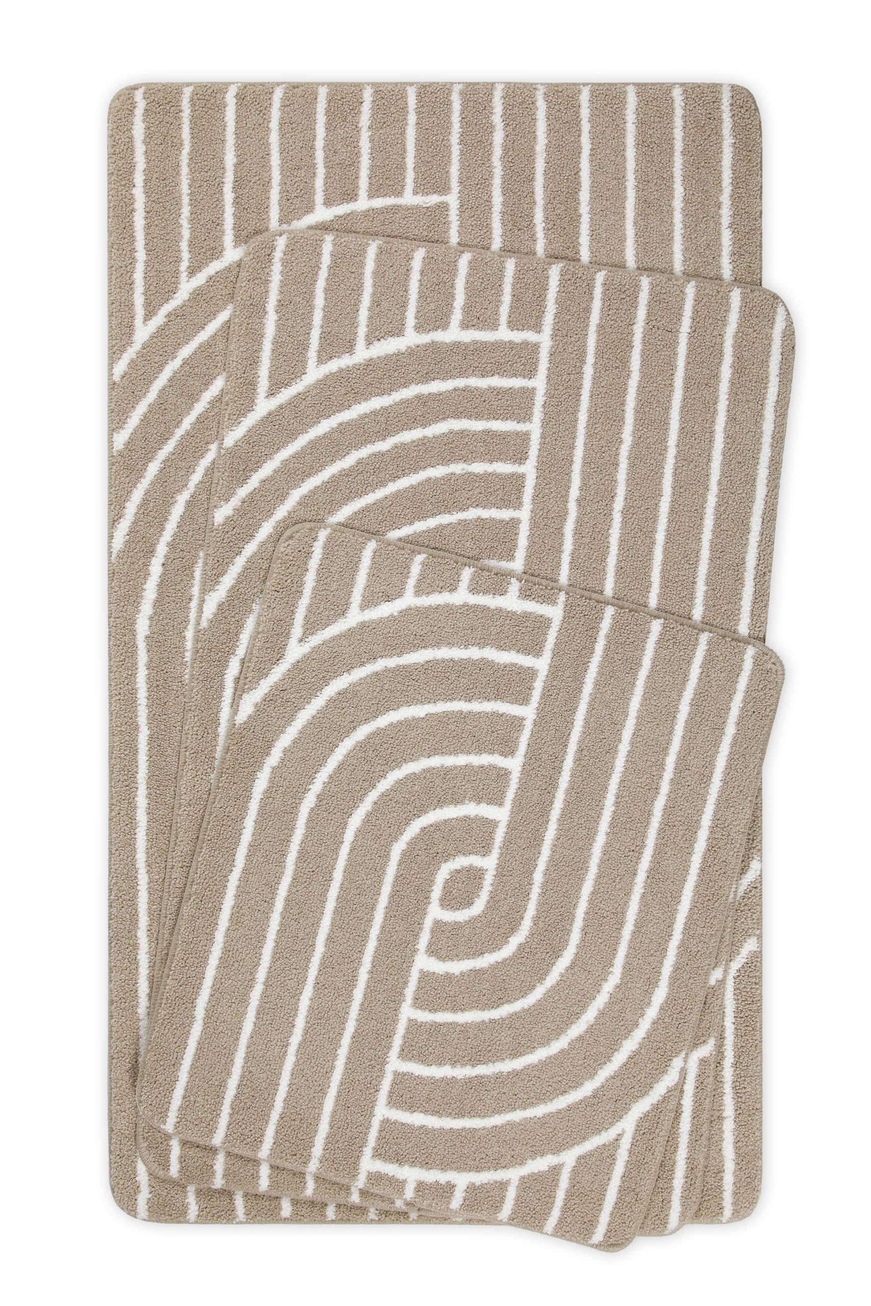 Wecon home Basics Tapis de bain »Hilda« Höhe 15 mm lavable, antidérapant, résistant, facile d'entretien avec motif rétro