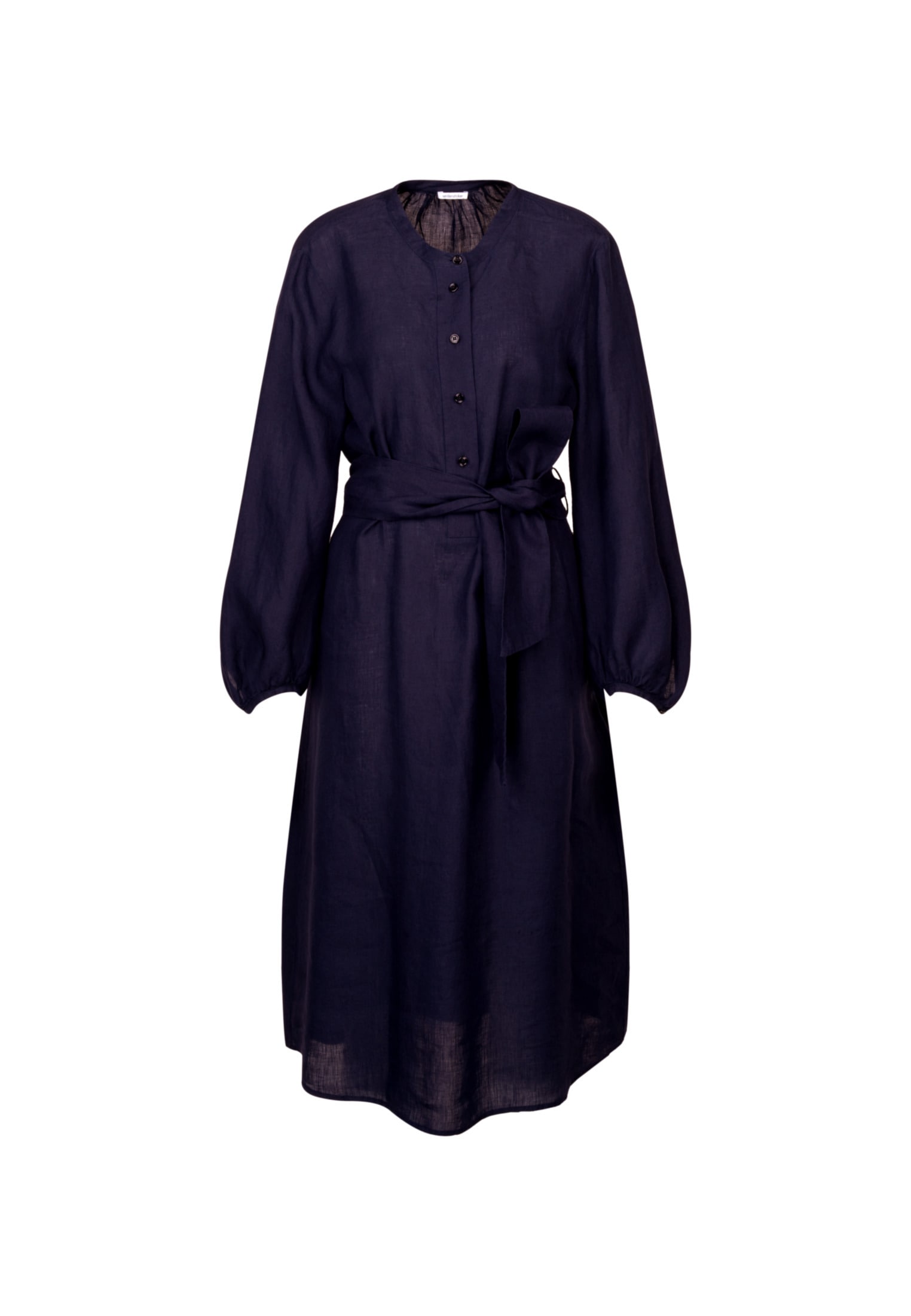 seidensticker Sommerkleid »Schwarze Rose« Langarm Kragen Uni