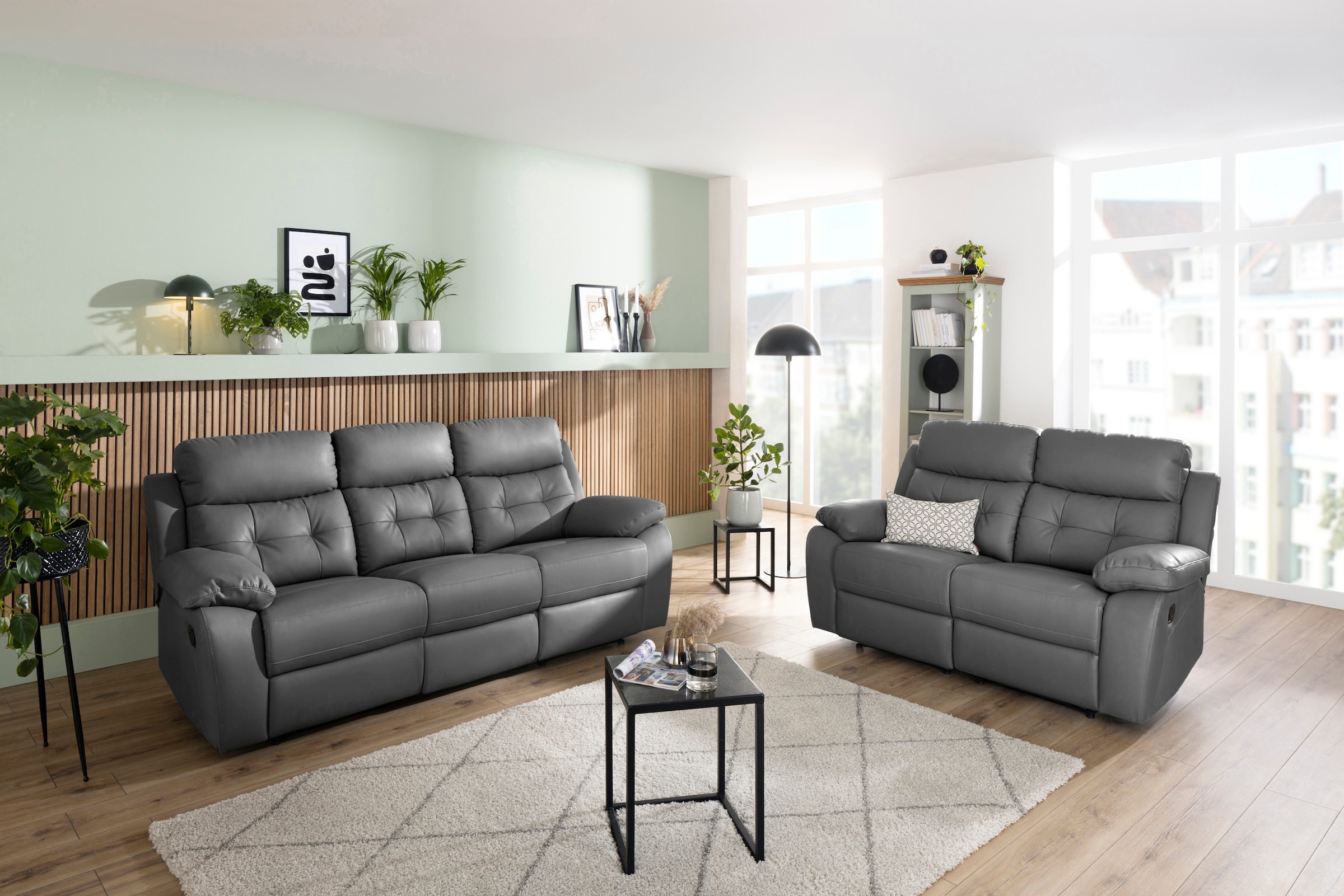 Home affaire 3-places »Lannilis« mit manueller und elektrischer Relaxfunktion