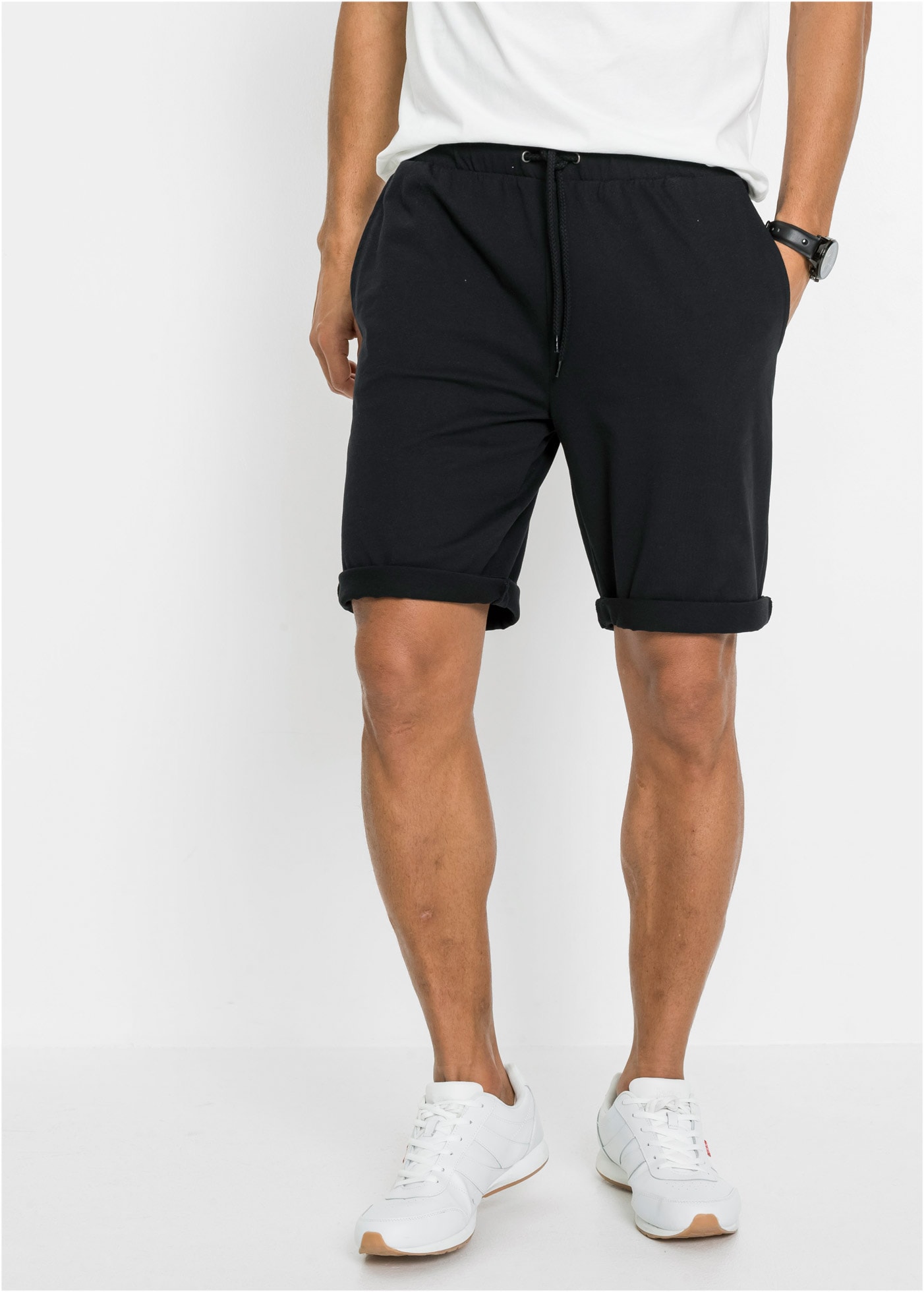 bonprix Short  en coton et polyester, Regular Fit, qualité légère