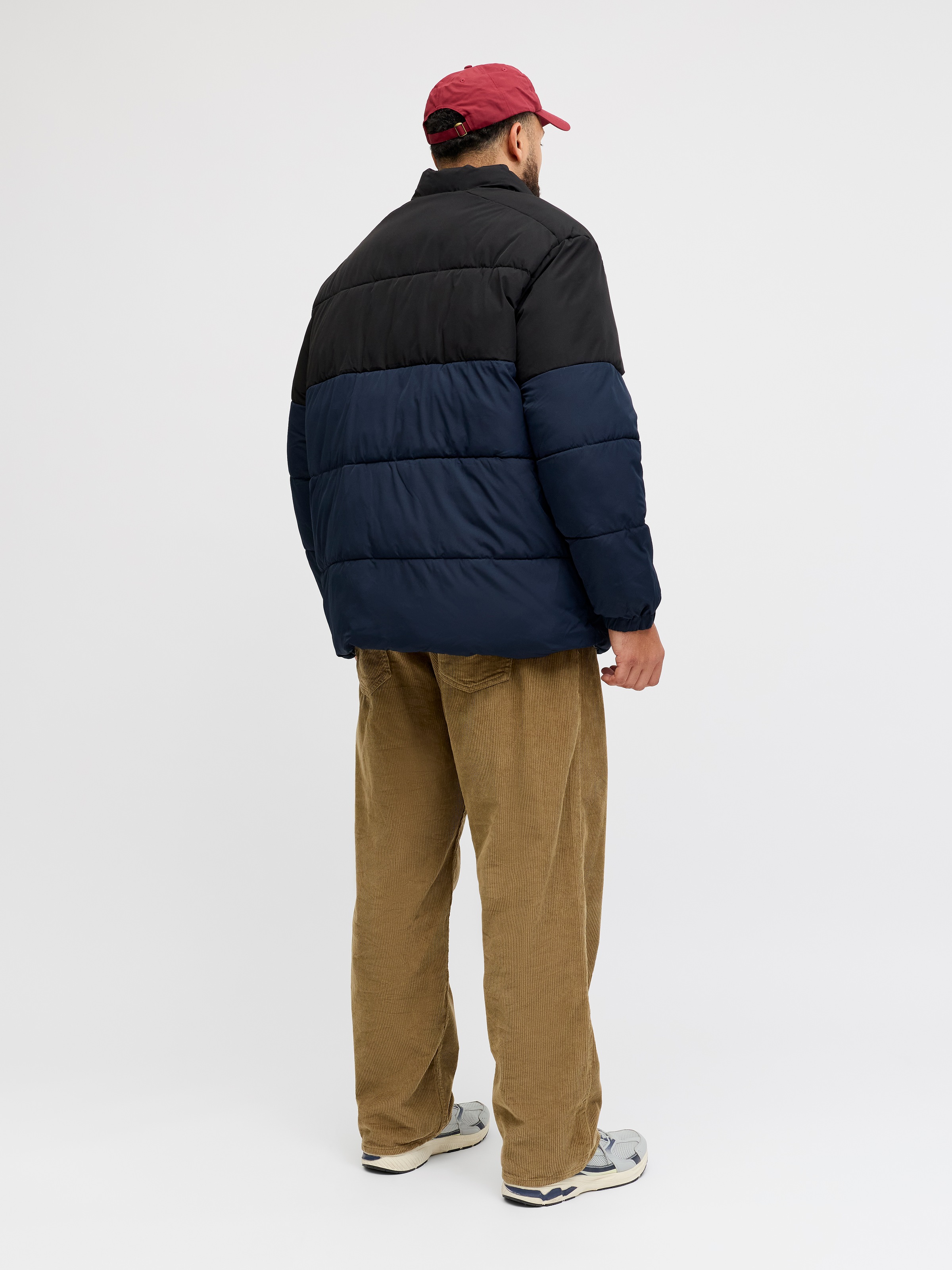 Jack & Jones PlusSize Steppjacke »JJMAZE PUFFER COLLAR PLS« ohne Kapuze