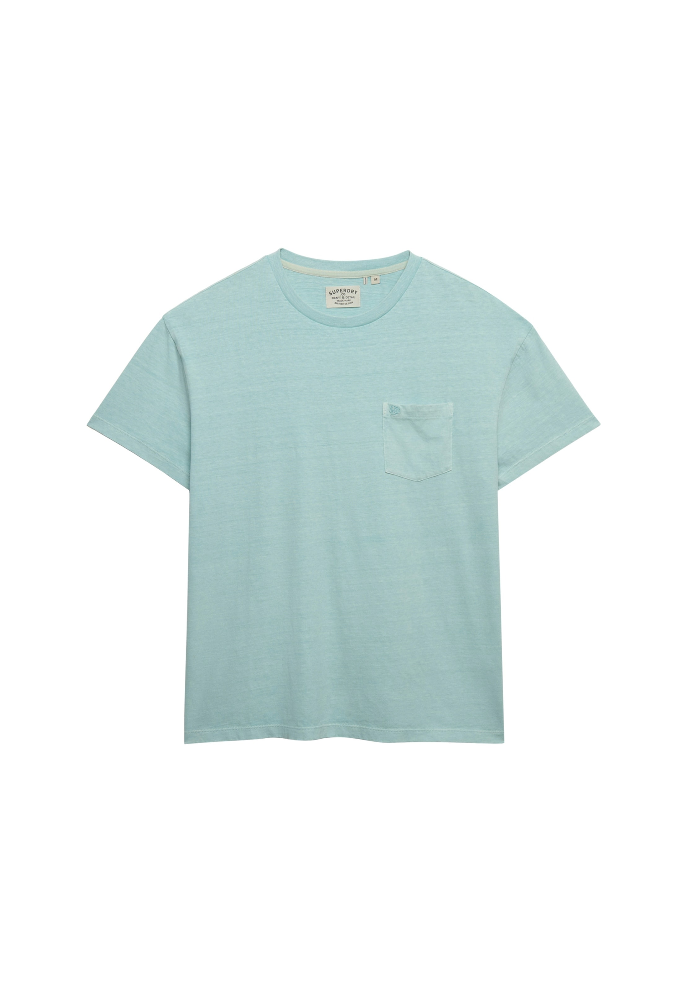 Superdry Shirt à col rond »COTTON CLASSIC LINEN PKT TEE« aus tollem Baumwoll-Leinen-Mischgewebe
