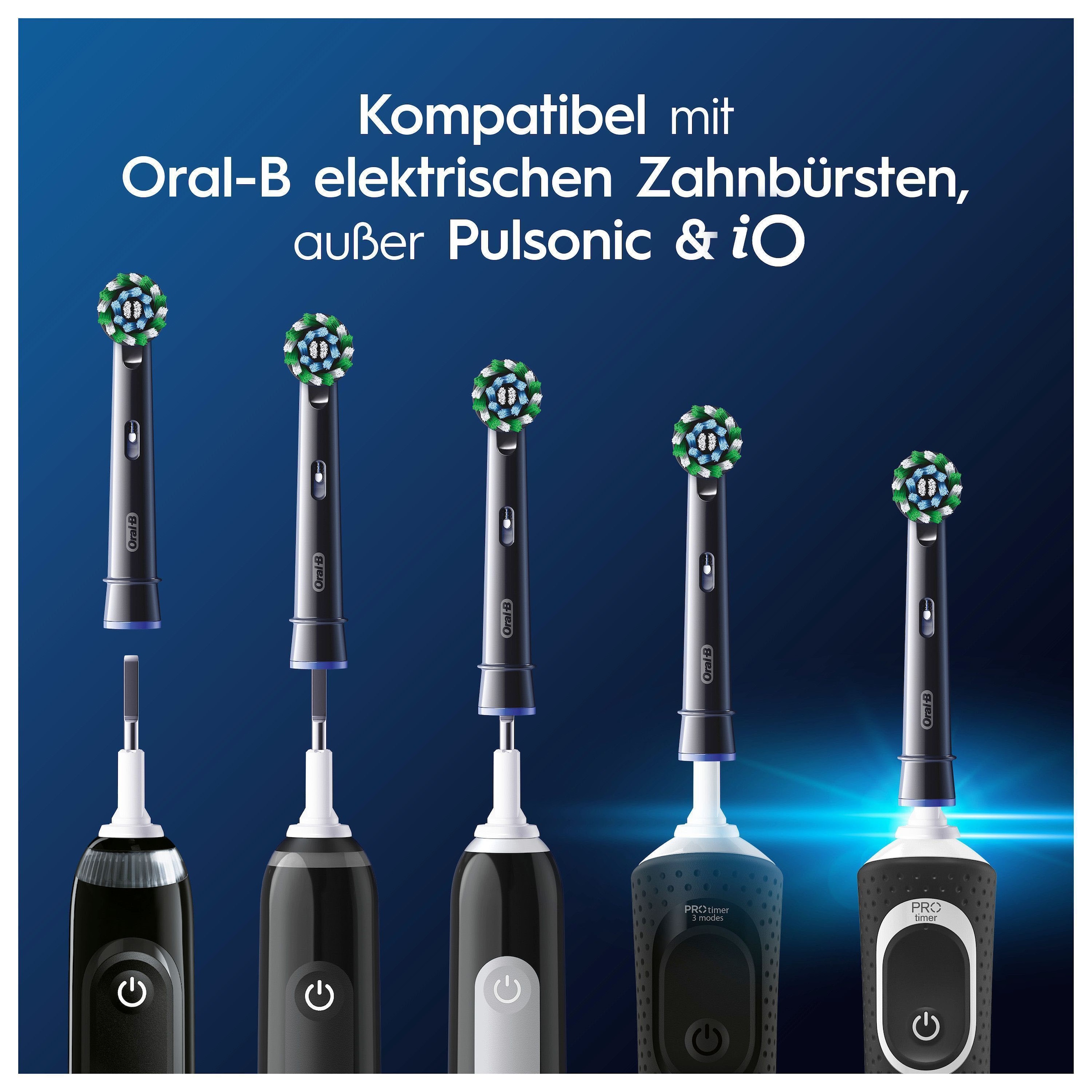 Oral-B Brosses à clipser »Pro CrossAction« poils en forme de X