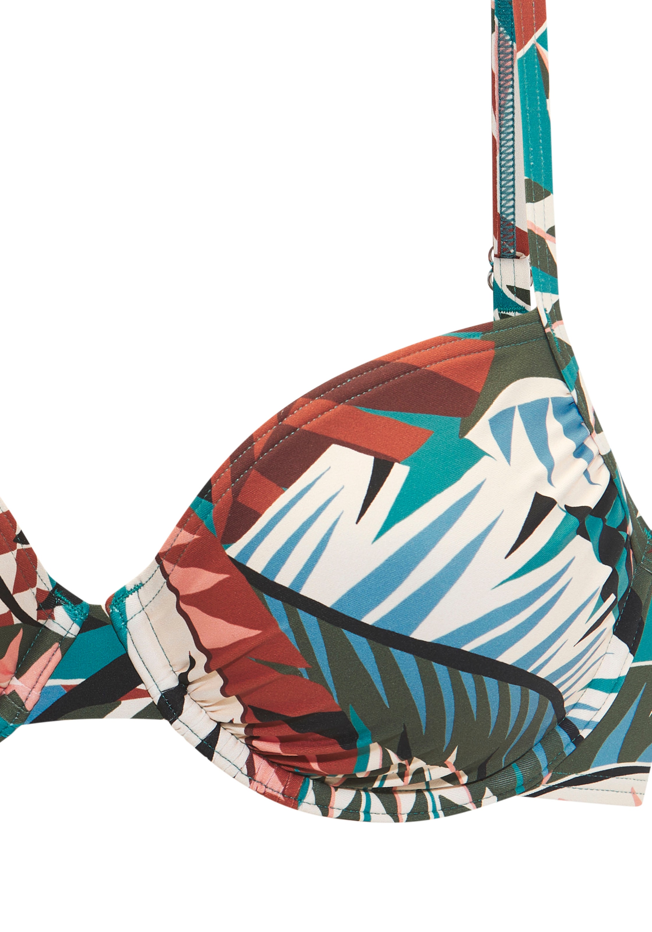 Buffalo Haut de bikini à armatures »Moana« mit modernem Allover-Print