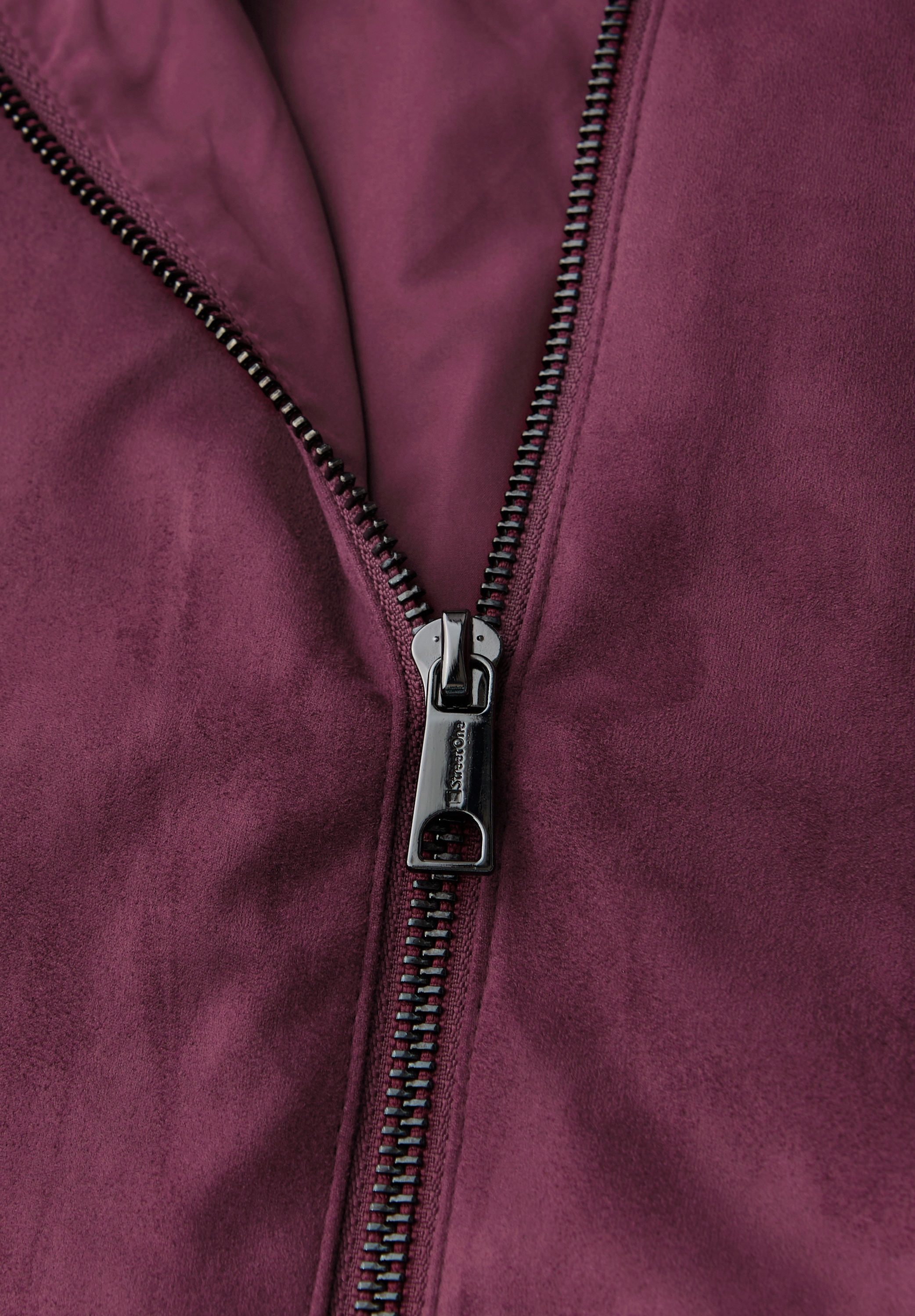 STREET ONE Lederimitat-Blazer mit Taschen und Stehkragen