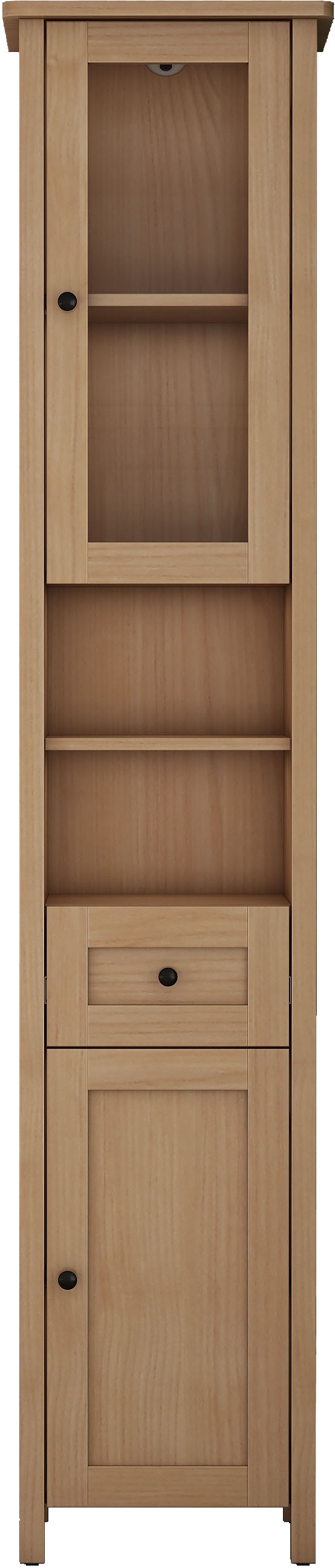 welltime Armoire haute »STOCKHOLM« Badschrank Breite 40cm mit Glastür