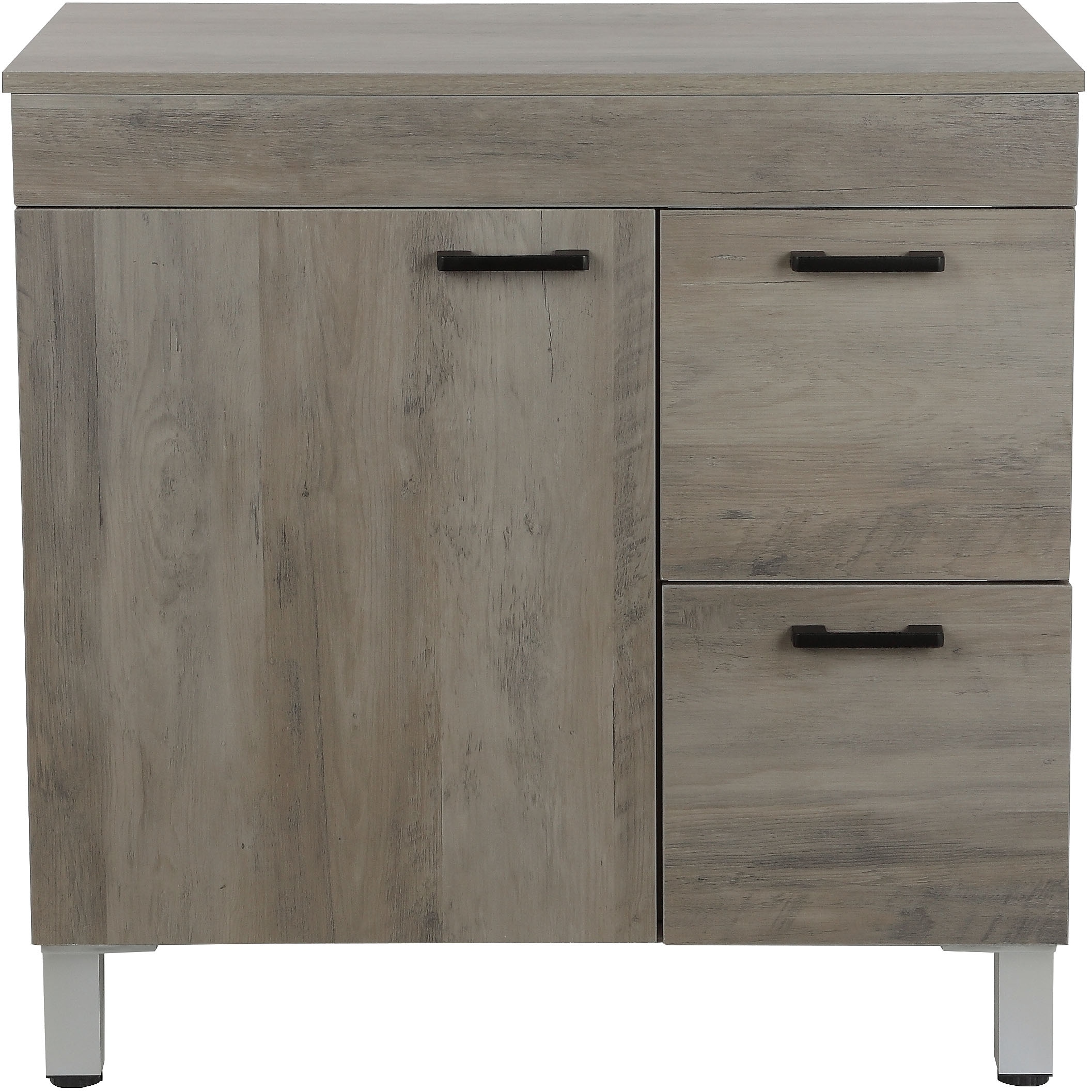 welltime Waschtisch »Florenz, Badezimmerschrank,Badschrank« Stauraum Waschtisch, 2 Schubladen und 1 Tür