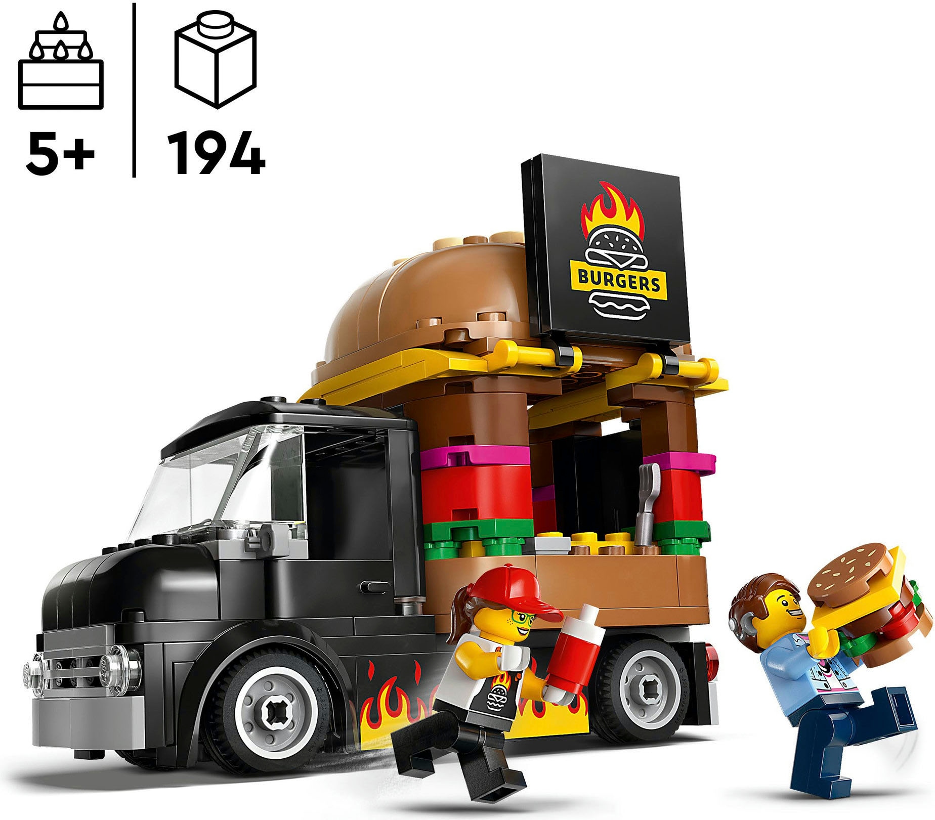 LEGO® Pions de construction »Burger-Truck (60404), LEGO City« Made in Europe