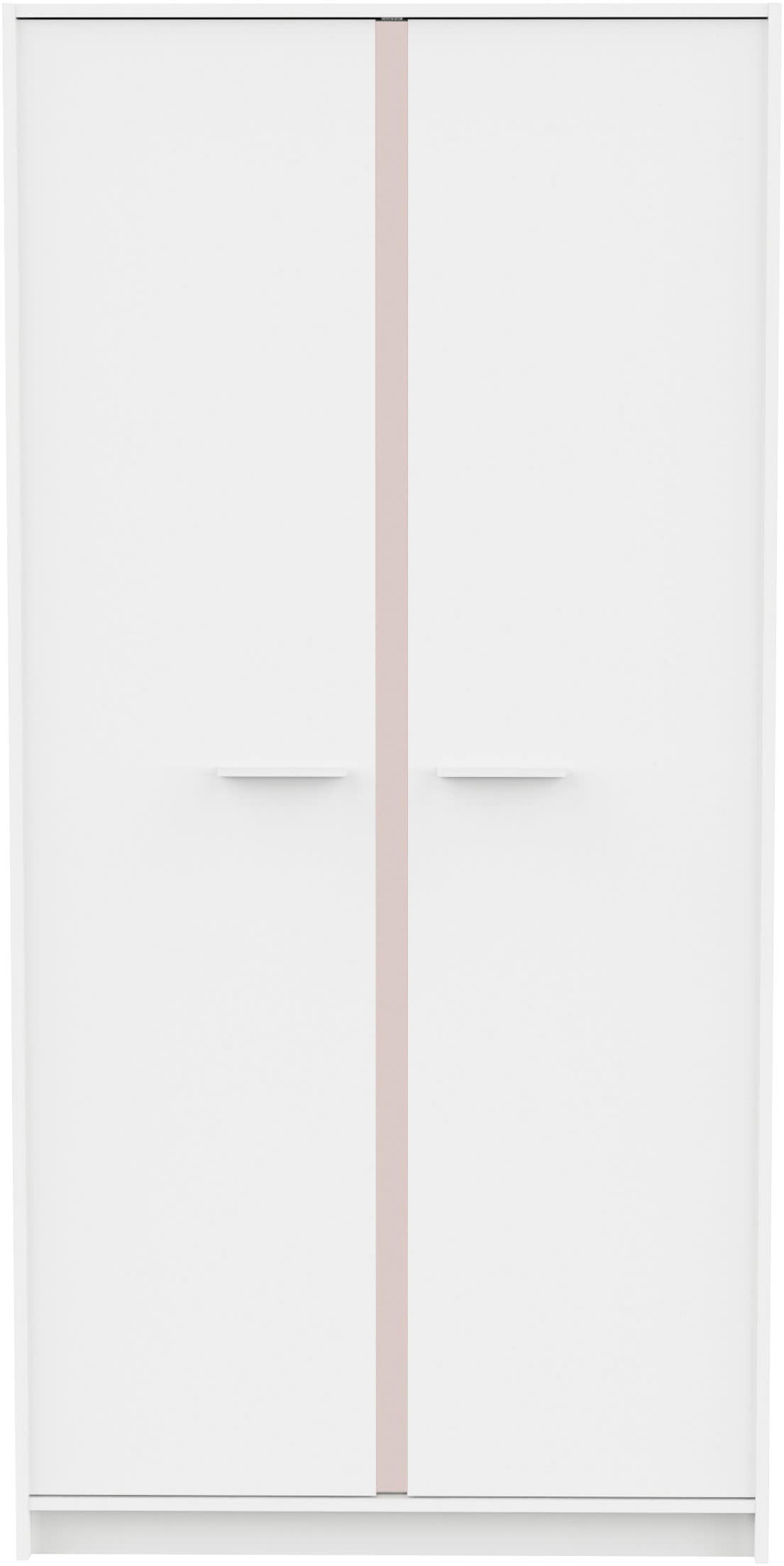 Demeyere GROUP Armoire pour enfants »REVERSO, mit rosa oder dunklem Kontrast durch drehbare Paneele« L/H/P env. 88,5/181/50 cm,  2 tringles à vêtements, 3 étagères, Made in France