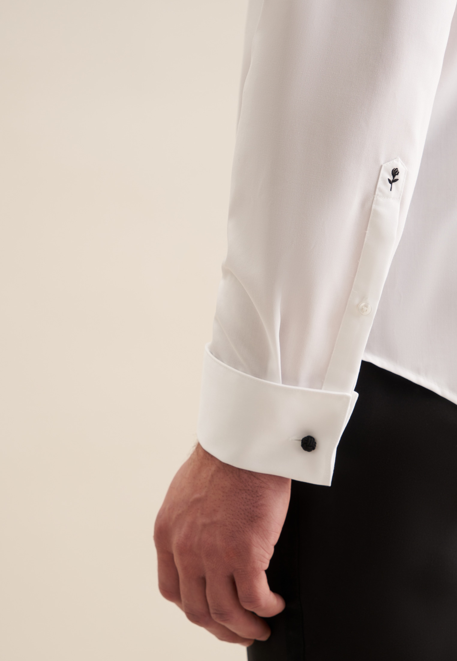 seidensticker Chemise de smoking »Schwarze Rose« Gala Uni