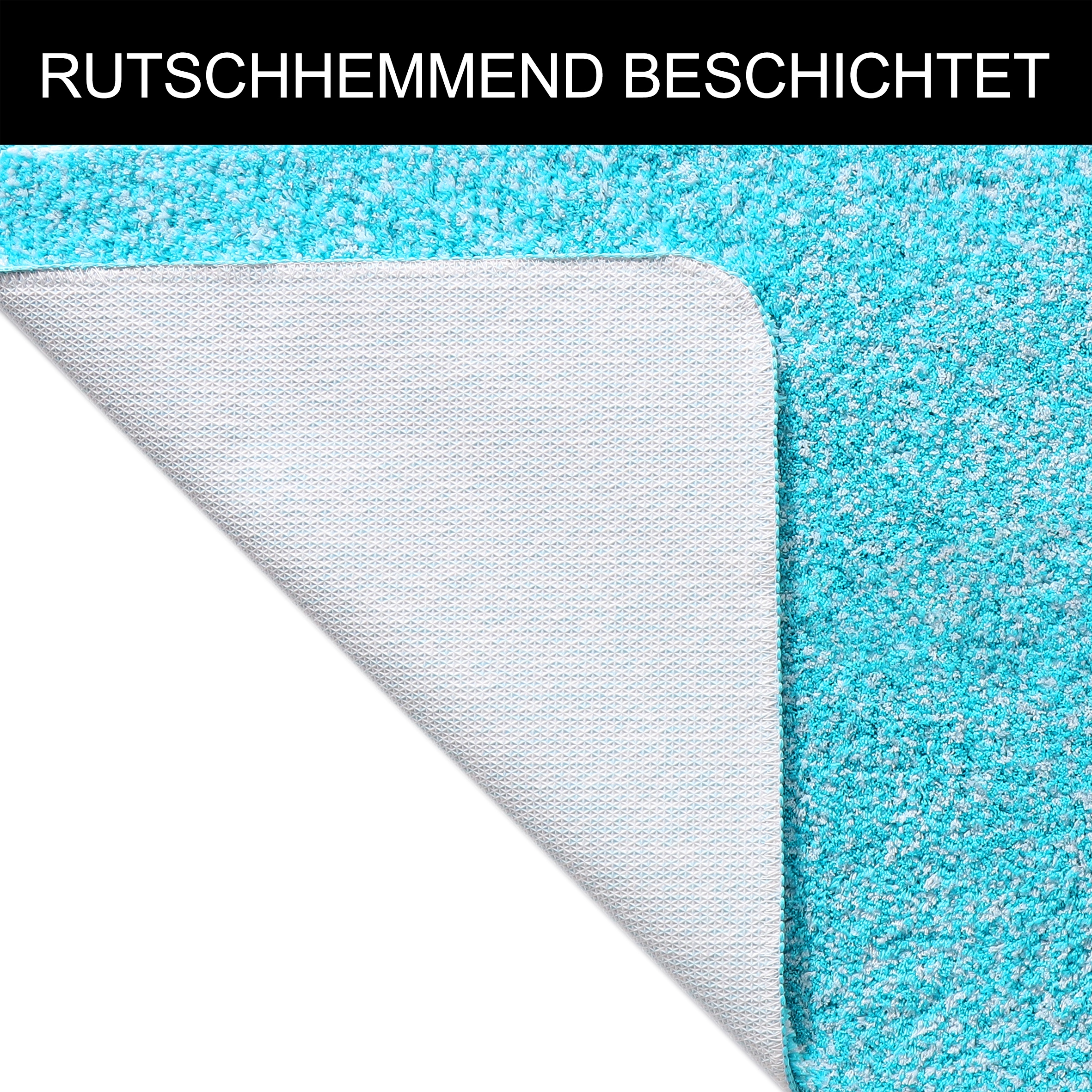 GOODproduct Tapis de bain »Vanessa meliert, Badvorleger, Badezimmer Teppich, Duschvorleger« Höhe 20 mm revêtement antidérapant Résistant tapis de bain, toucher doux, uni