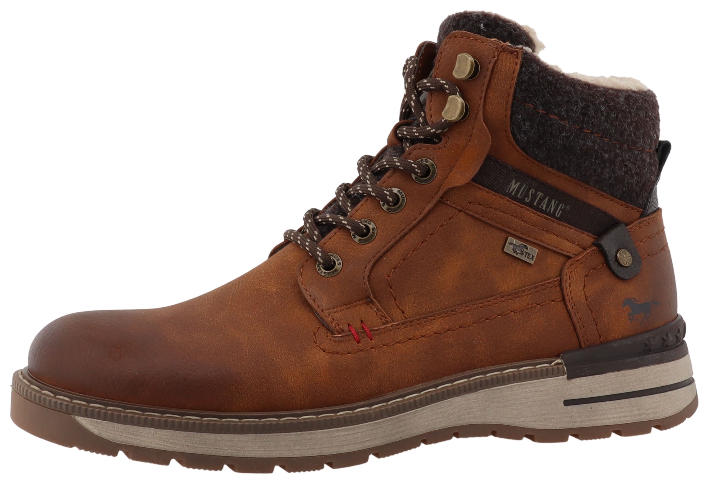 Mustang Shoes Bottes d'hiver »Maril«  worker boots, bottines à lacets avec équipement TEX