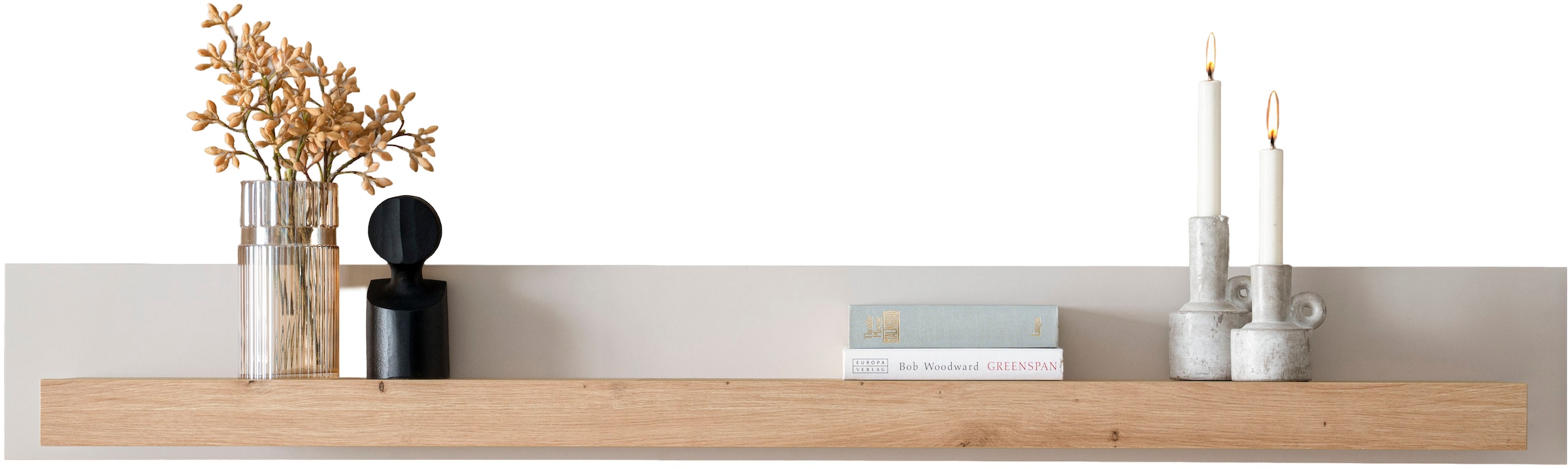 Home affaire Tableau mural »Sonora, modernes Wandregal, Wandhalter mit Ablagefläche, 159 cm breit« vielseitig einsetzbares Hängeregal, in zwei Grössen verfügbar