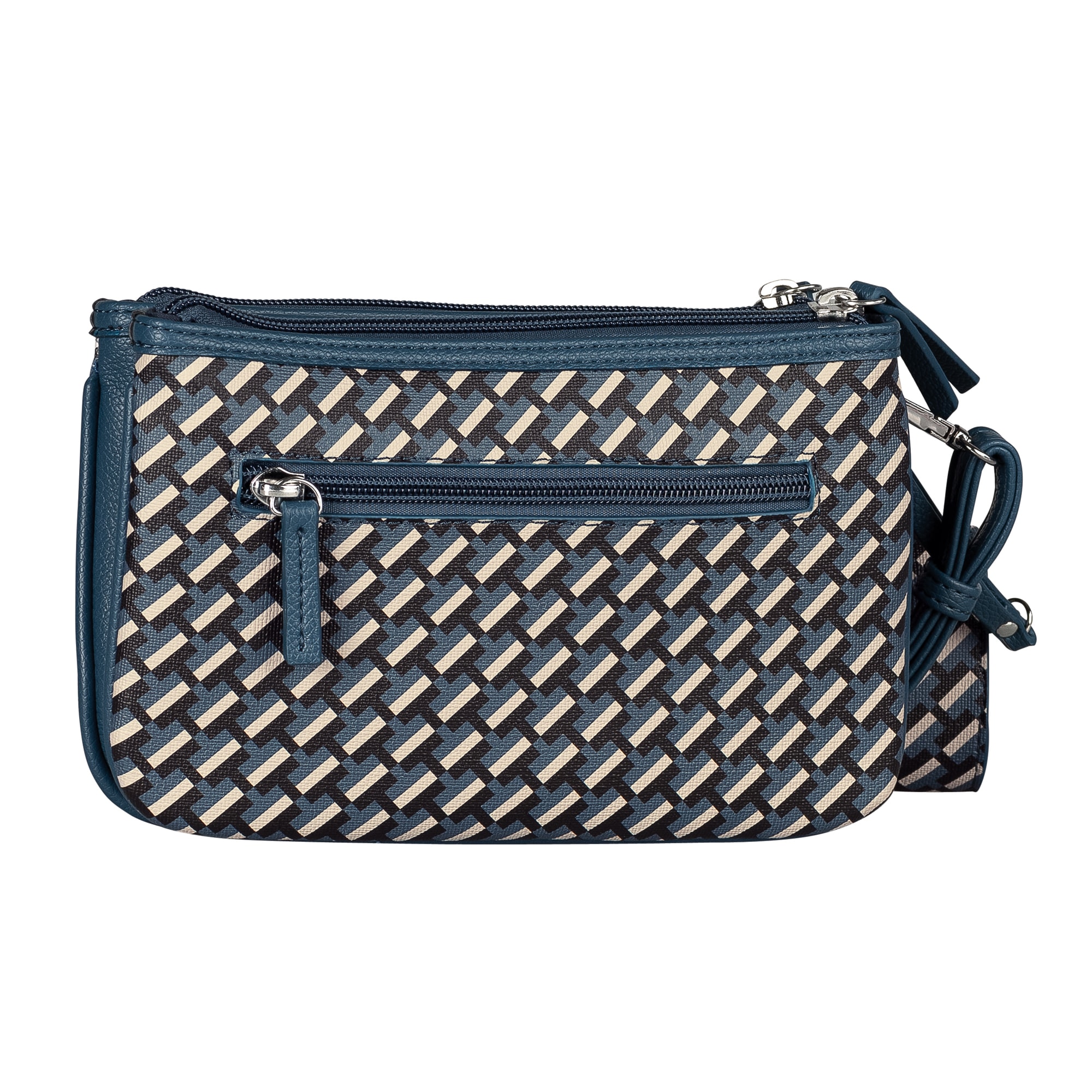 TOM TAILOR Sac à bandoulière »Xenia« avec imprimé géométrique "T" raffiné du logo sur le corps du sac