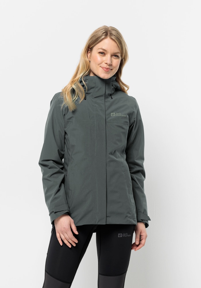 Jack Wolfskin Veste fonctionnelle 3 en 1 »LUNTAL 3IN1 JKT W« mit Kapuze