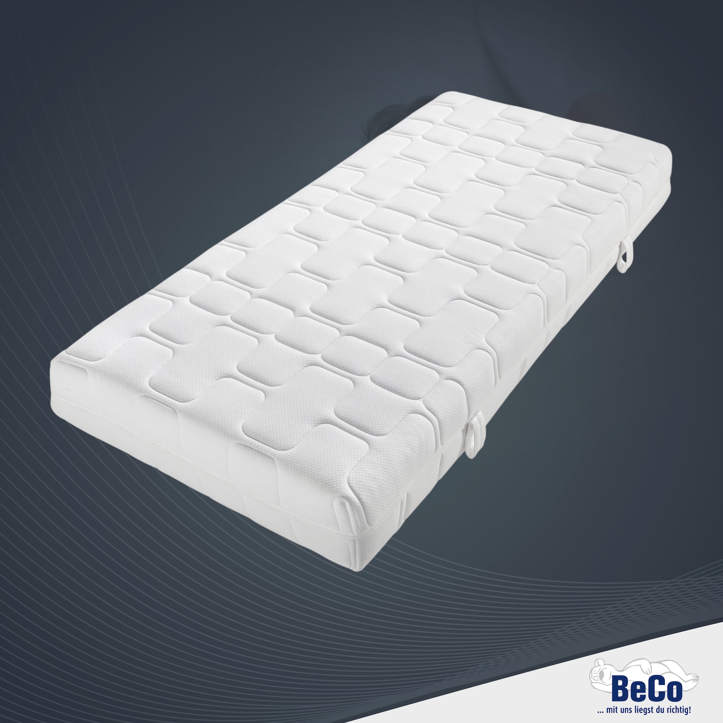 Beco Matelas en mousse de gel »GUMO Maxx – GOLD Gelschaummatratze mit luxuriöser Komforthöhe« 25 cm hoch 1 cuis tlg. hauteur 25 cm, mousse à gel, fermeté variable, idéal aussi 140x200