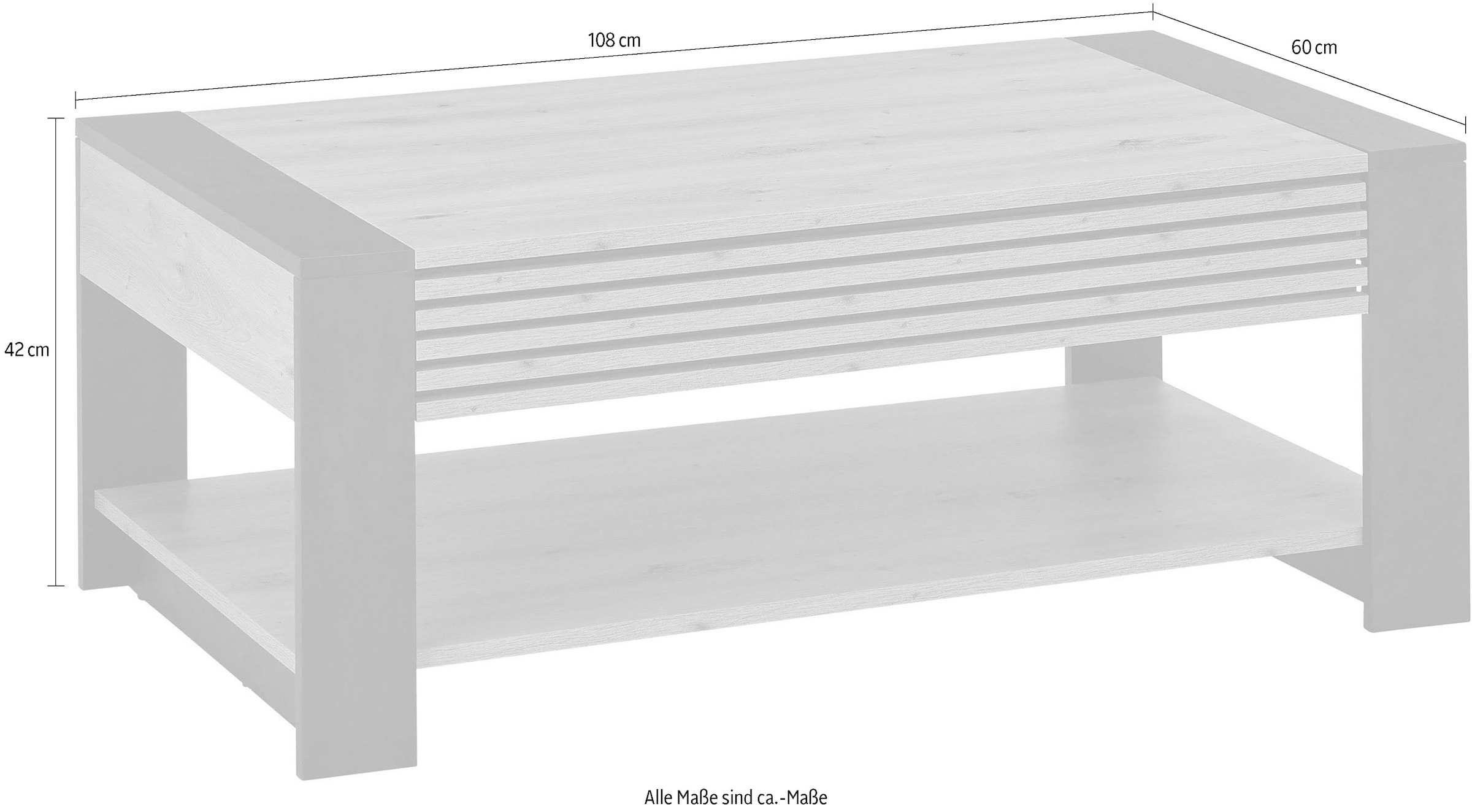 Stolkom Couchtisch »Felipe, TOPSELLER!« Wohnzimmertisch, OTTOs Choice,  mit Schubkasten, Wohnzimmertisch in Eiche Artisan Dekor