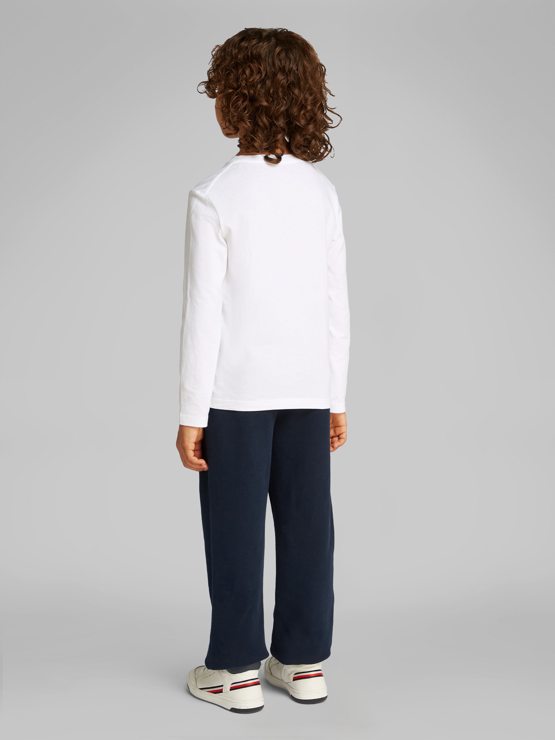 Calvin Klein Jeans Langarmshirt »Chest Monologo Ls T-Shirt« für Kinder bis 16 Jahre und mit Logoschriftzug