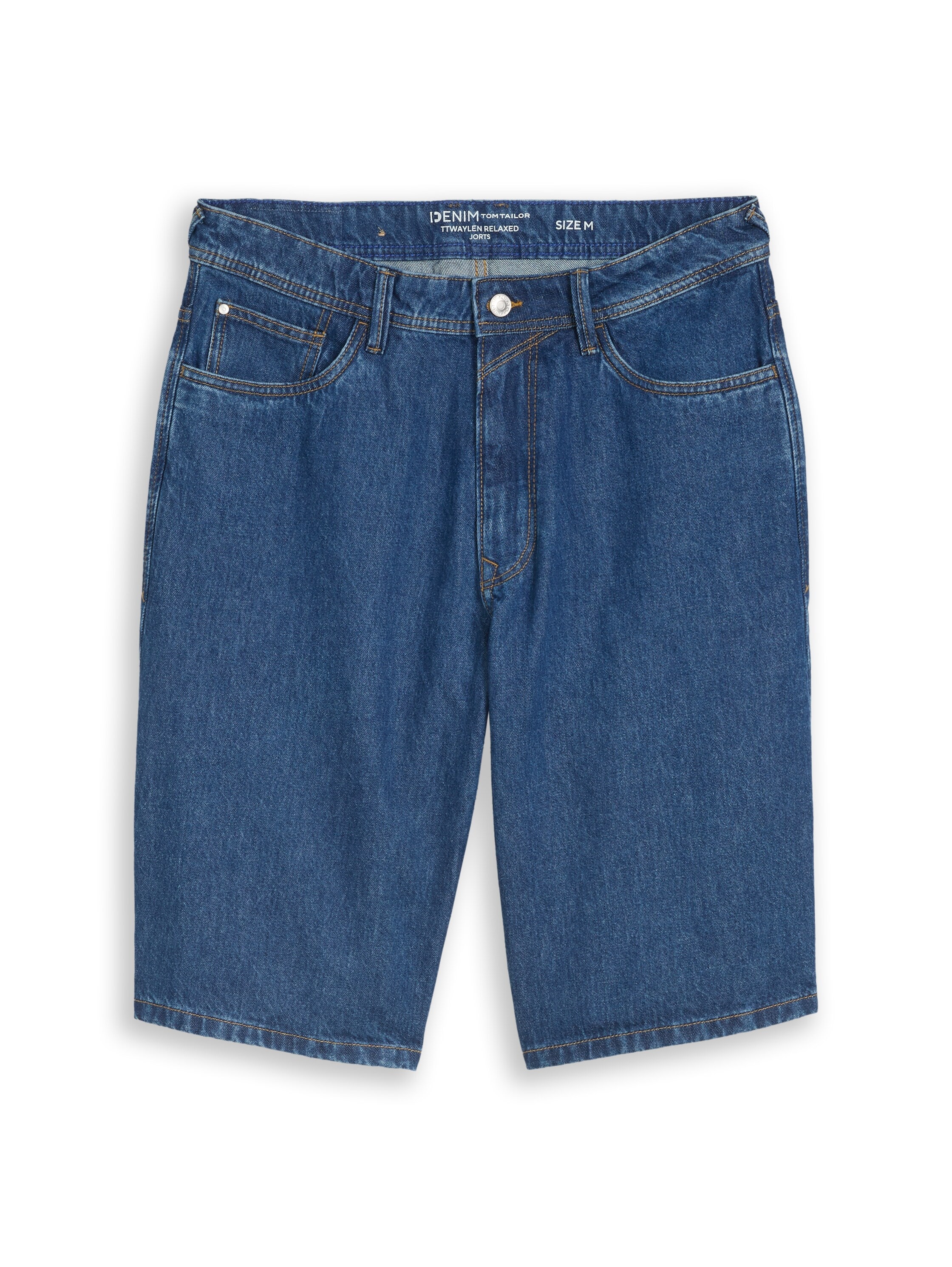 TOM TAILOR Denim Jeansshorts aus Baumwolle, mit Gürtelschlaufen
