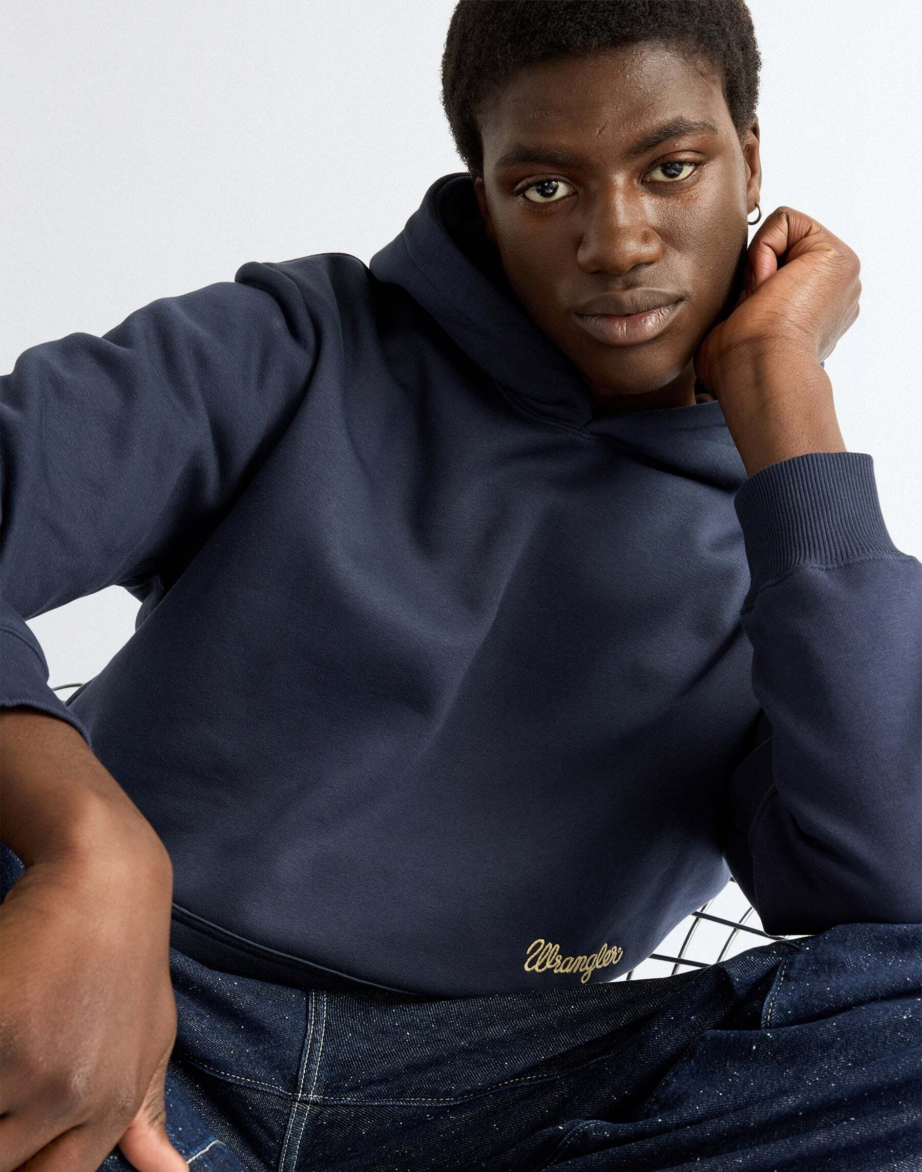 Wrangler Pull à capuche »WRANGLER Kapuzenpullover Embroidery«