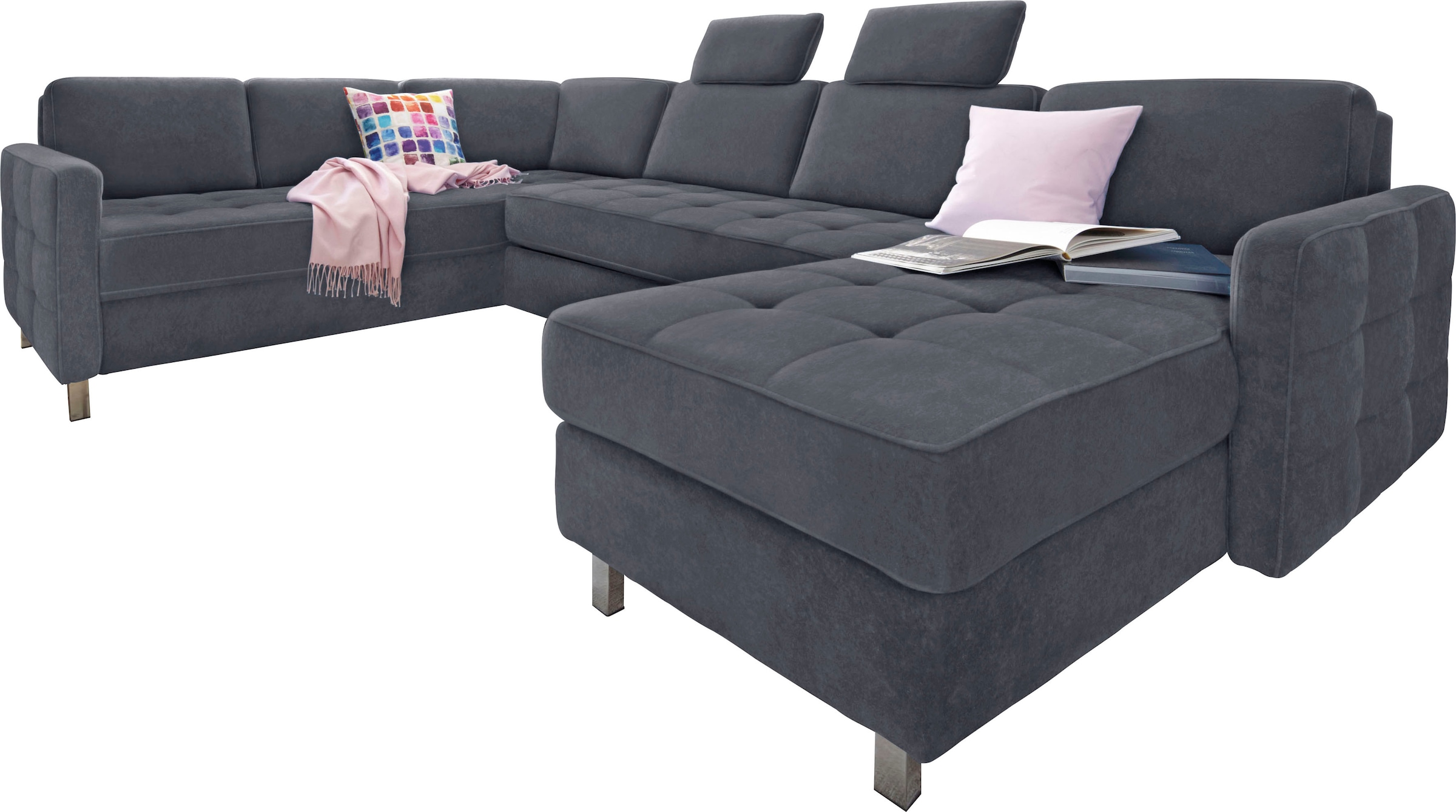 sit&more Paysage de salon »Pablo U-Form« wahlweise mit Bettfunktion und Bettkasten