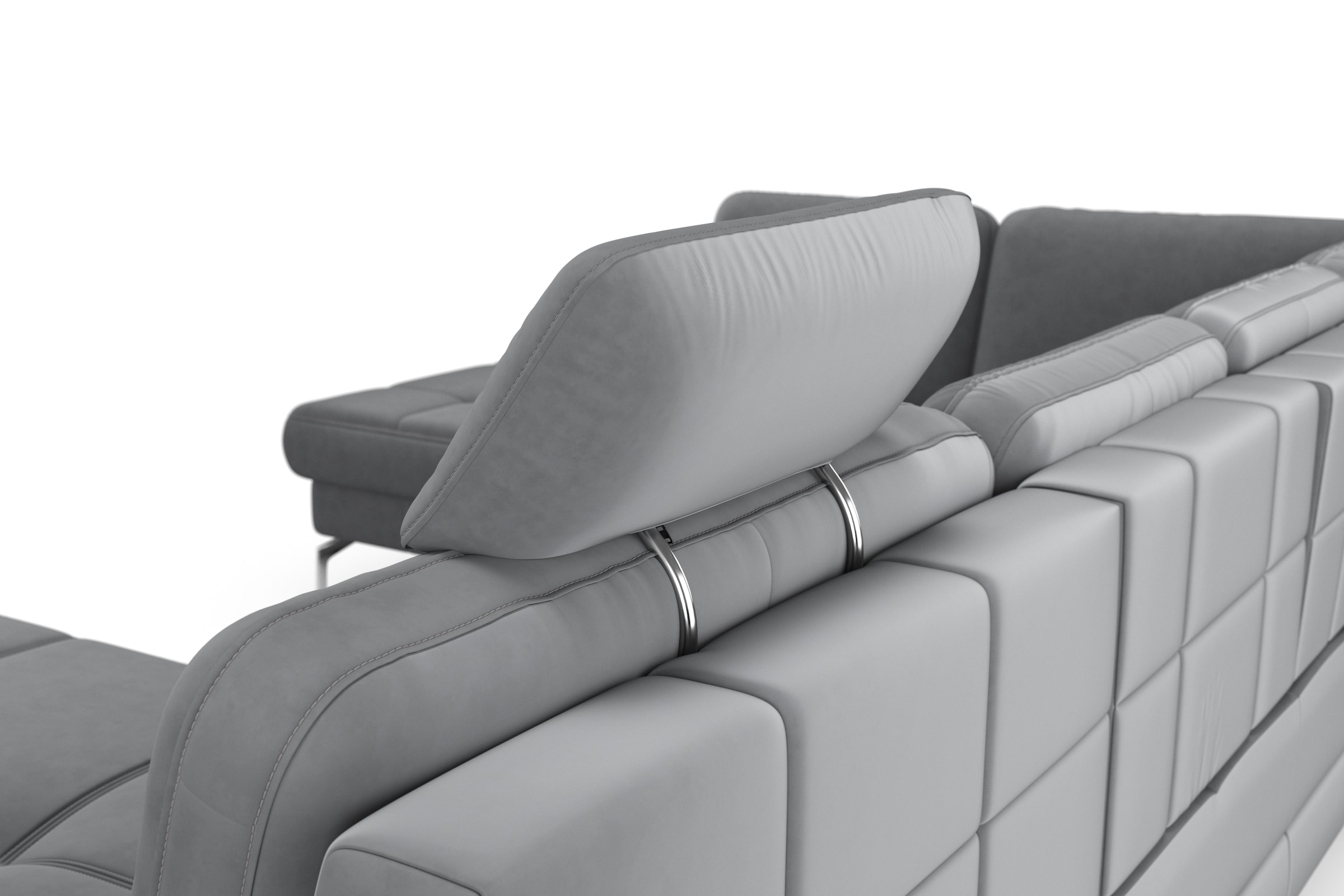 sit&more Wohnlandschaft »Bendigo U-Form« inklusive Sitztiefenverstellung, Bodenfreiheit 15 cm, in 2 Fussfarben