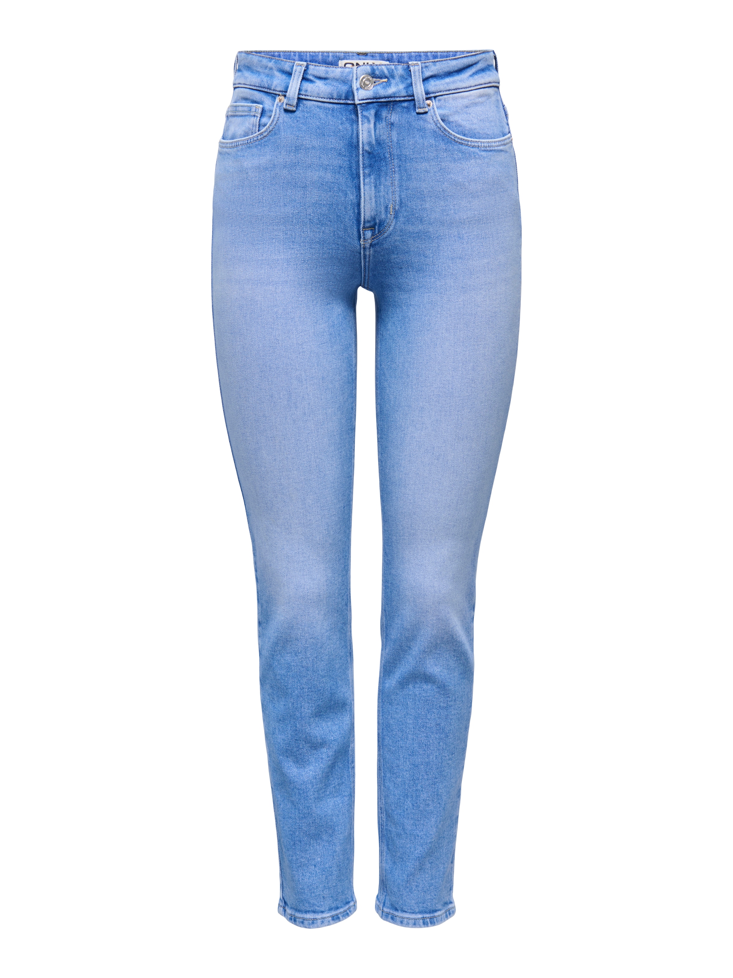 ONLY Jeans droit »ONLEMILY STRETCH HW ST AK DNM REA053NOOS« longueur cheville, coupe droite, lavage clair