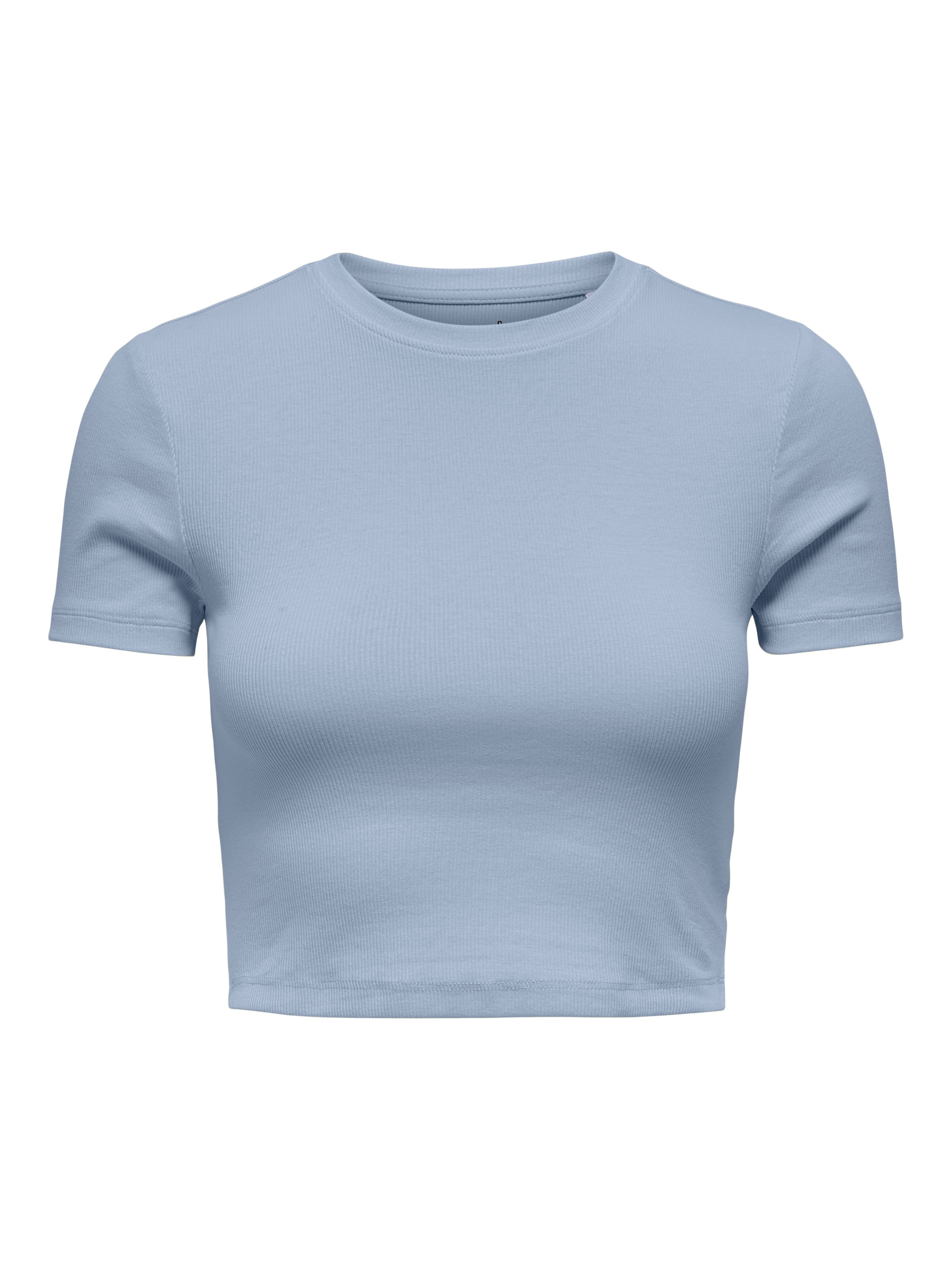 ONLY Kurzarmshirt »ONLBETTY S/S O-NECK SHORT TOP CC JRS« softe Jerseyqualität