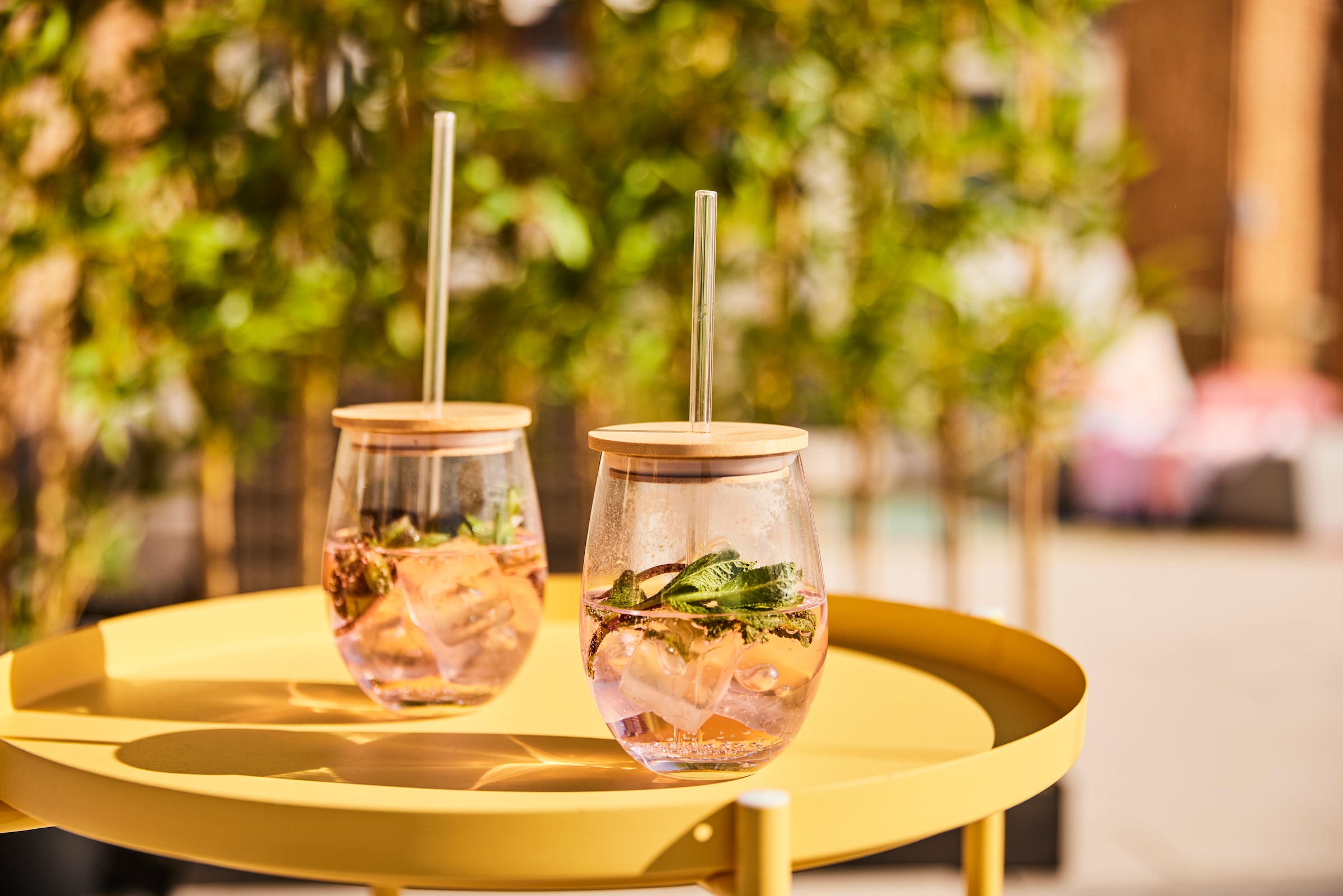 Zeller Present Set de verres 4-teilig, inkl. Trinkhalm, 500 ml