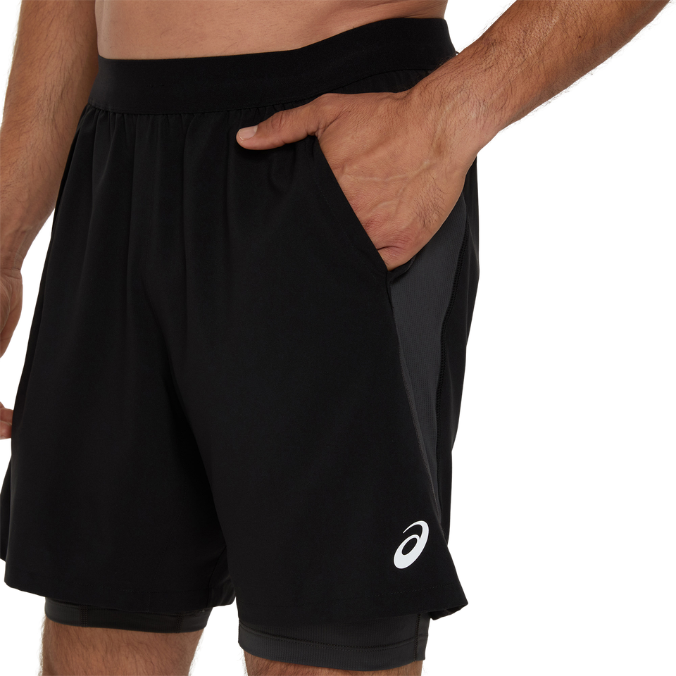 Asics Short de course »ROAD 2-N-1 7IN SHORT«  Technologie ACTIBREEZE™, séchage rapide, respirant