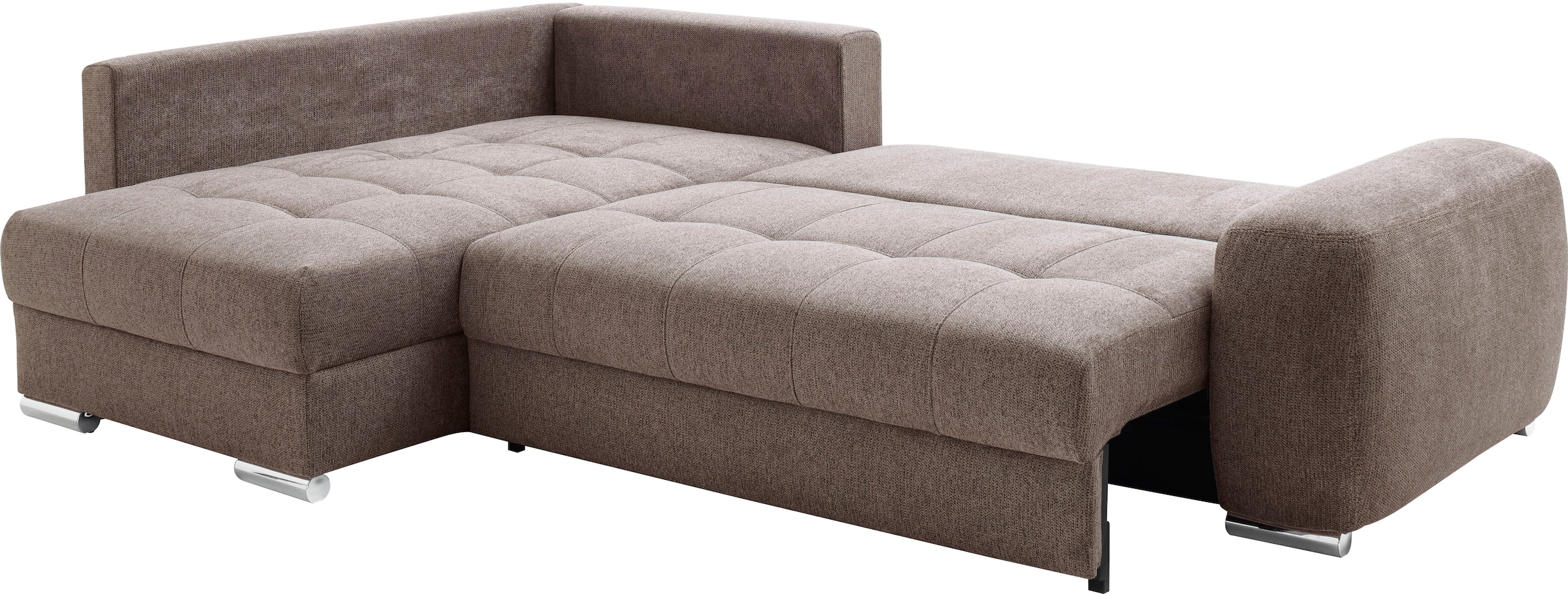 Mr. Couch Canapé d'angle »Mykonos, L-Form, Dauerschläfer« mit DuraSpring-Taschenfederkern bis 140 kg belastbar