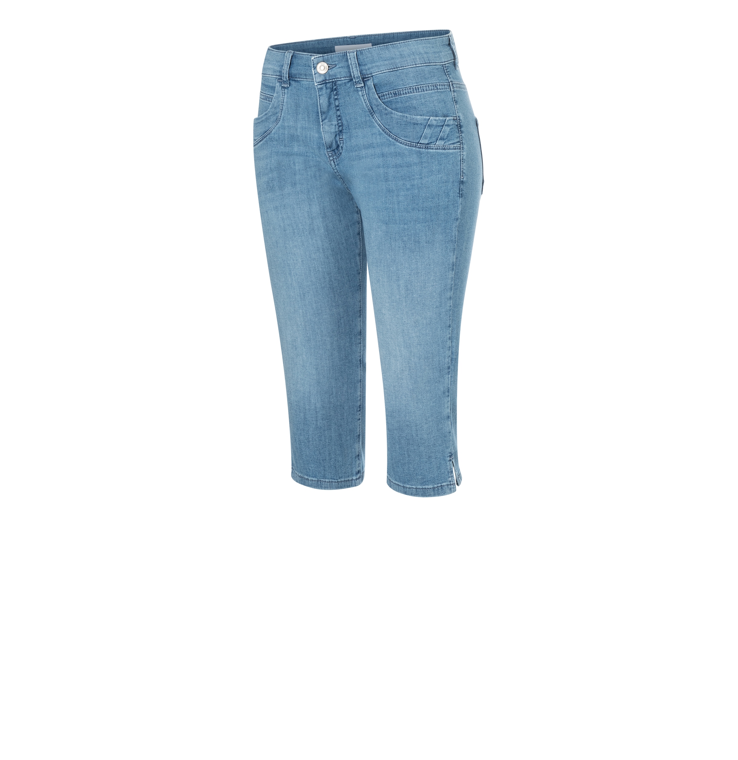 MAC Jeans capri »CAPRI« Eingelegte Zierfalten am Saum