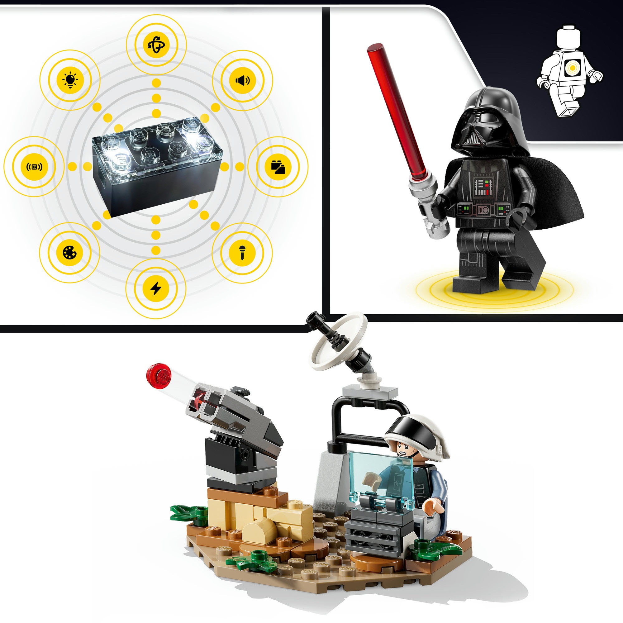 LEGO® Konstruktionsspielsteine »SMART Play: Darth Vaders TIE Fighter (75421), LEGO Star Wars™« mit Licht- und Soundeffekten