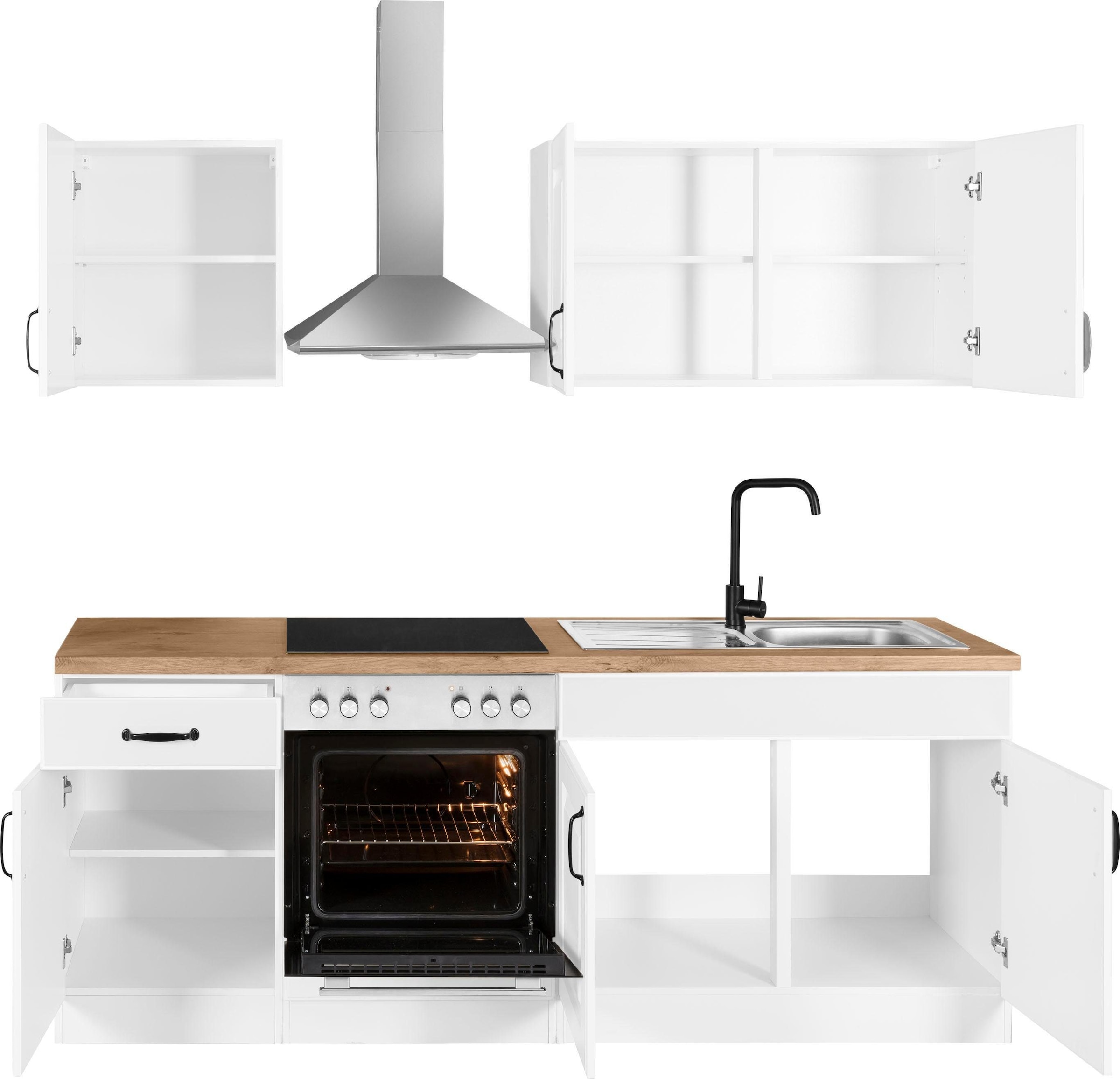 wiho Küchen Küchenzeile »Erla« ohne E-Geräte, Breite 210 cm